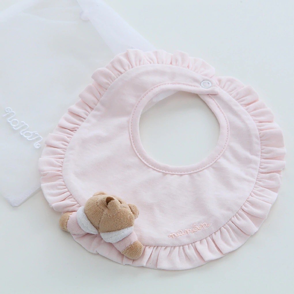 Bavetta neonata con orsetto Nanan