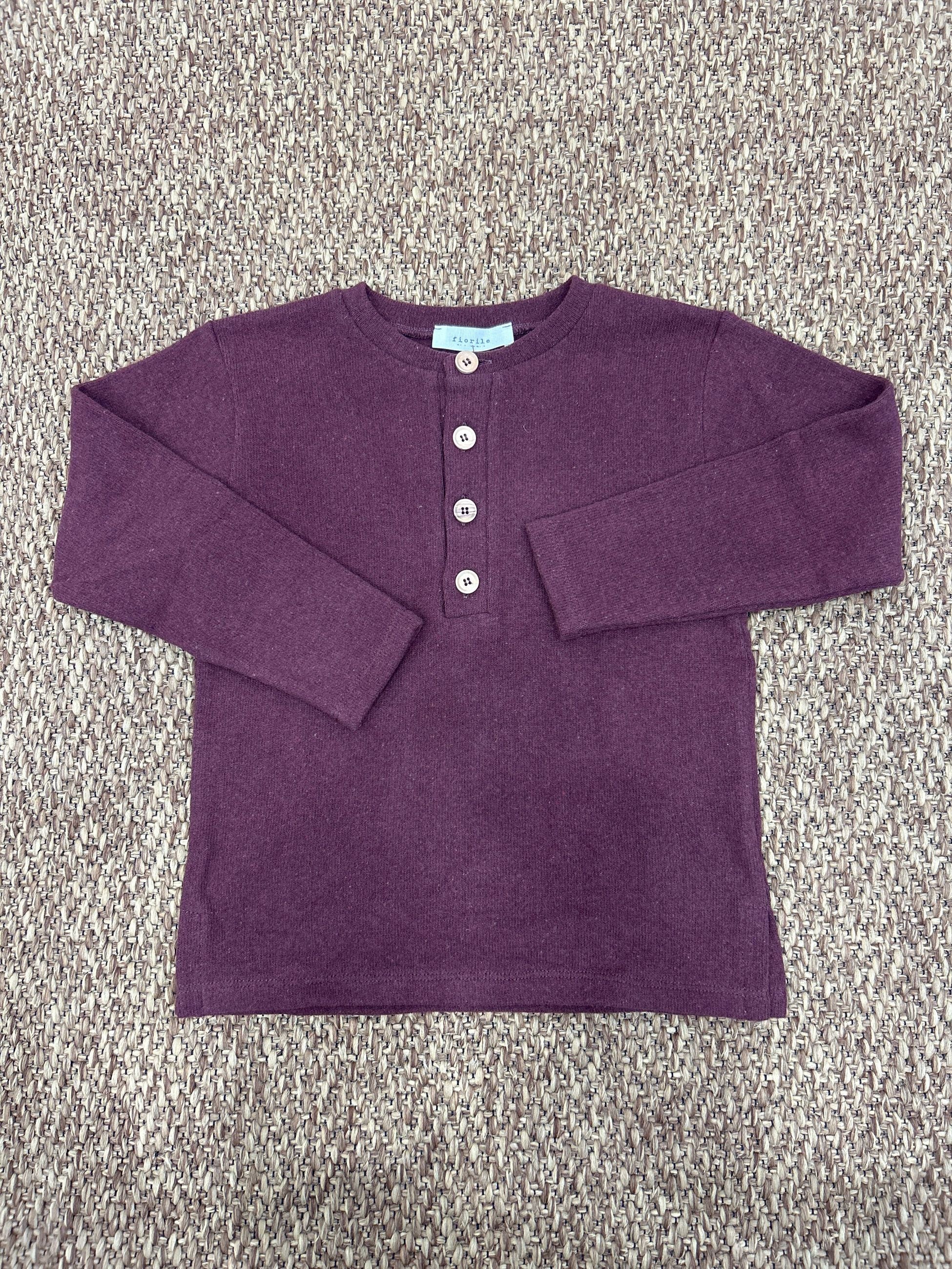 Maglia bimba malva Fiorile