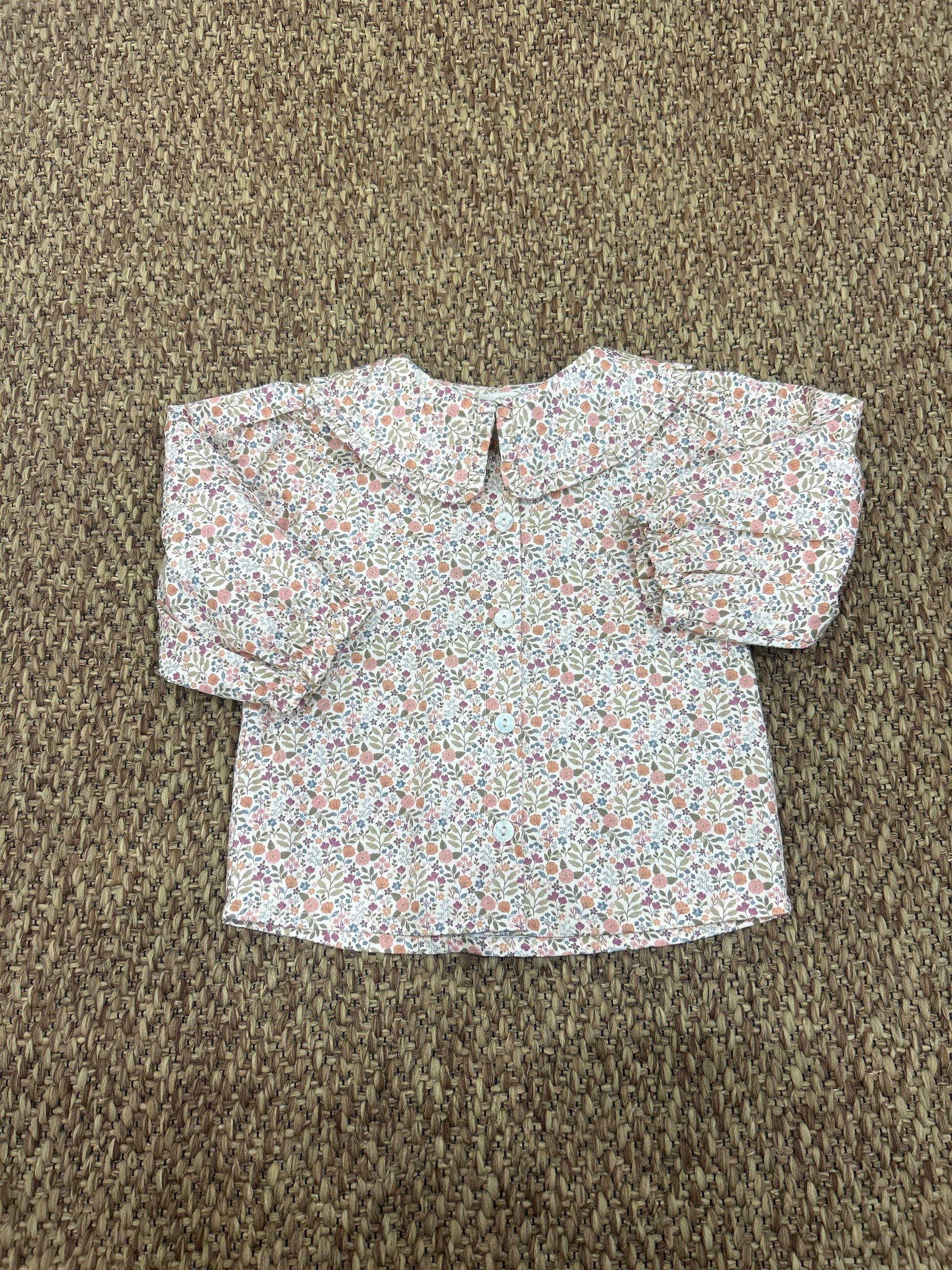 Camicia bimba a fiori Wedoble