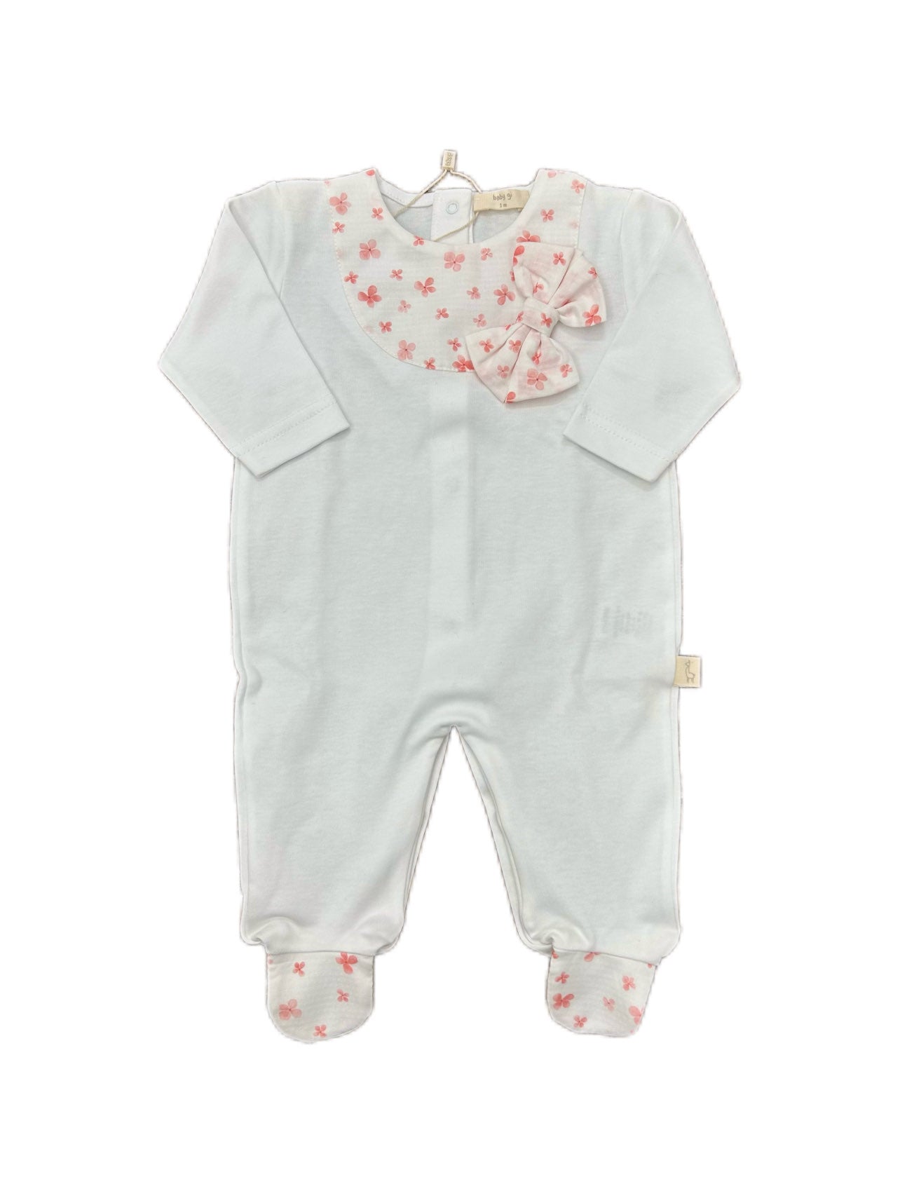 Tutina neonata con ricamo petali Baby Gi