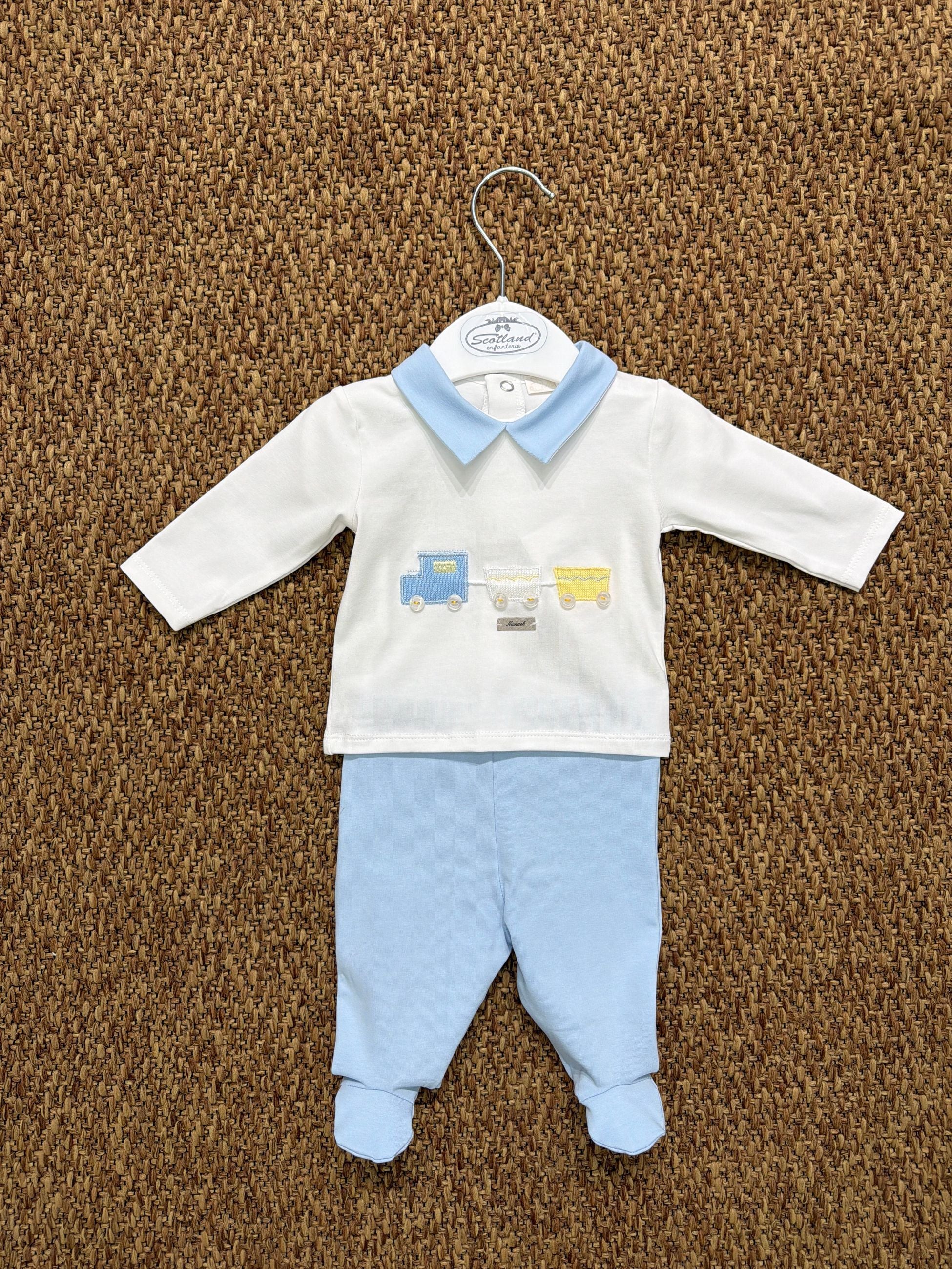 Completo neonato 2pz trenino Ninnaoh