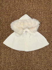 Mantella bambina con cappuccio in pelliccetta Mac Ilusion