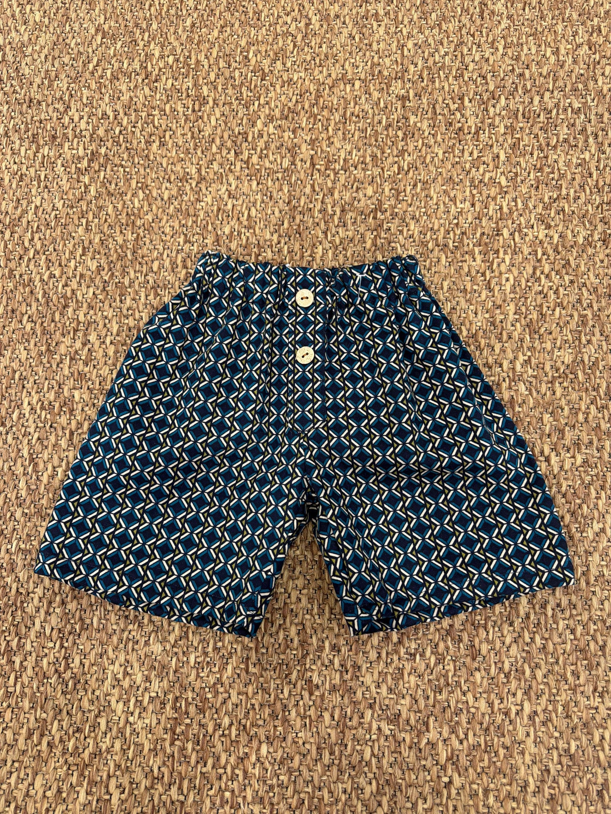 Shorts bambino a fantasia Enfant Made in Italy