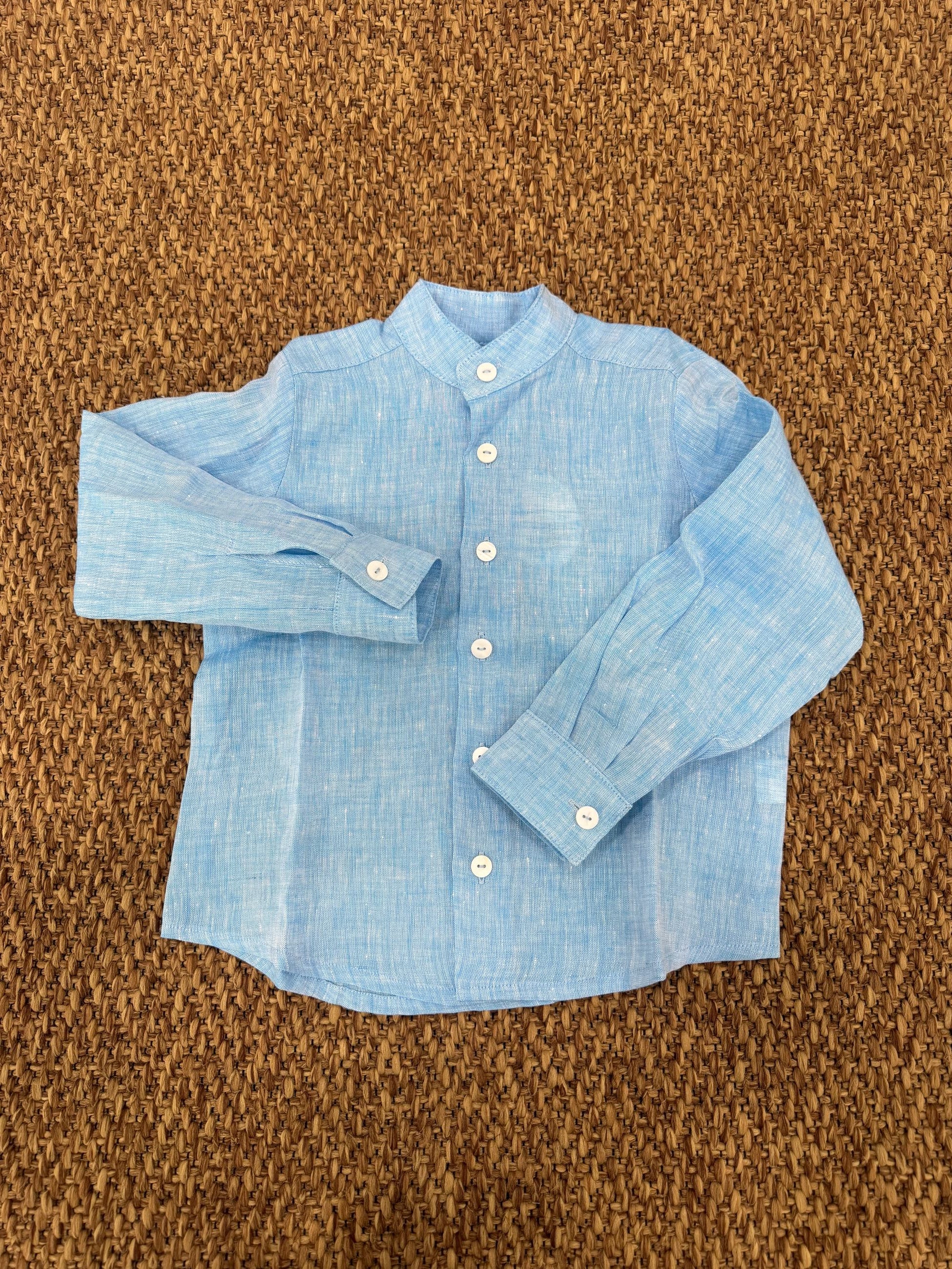 Camicia bambino di lino Pesciolino Rosso