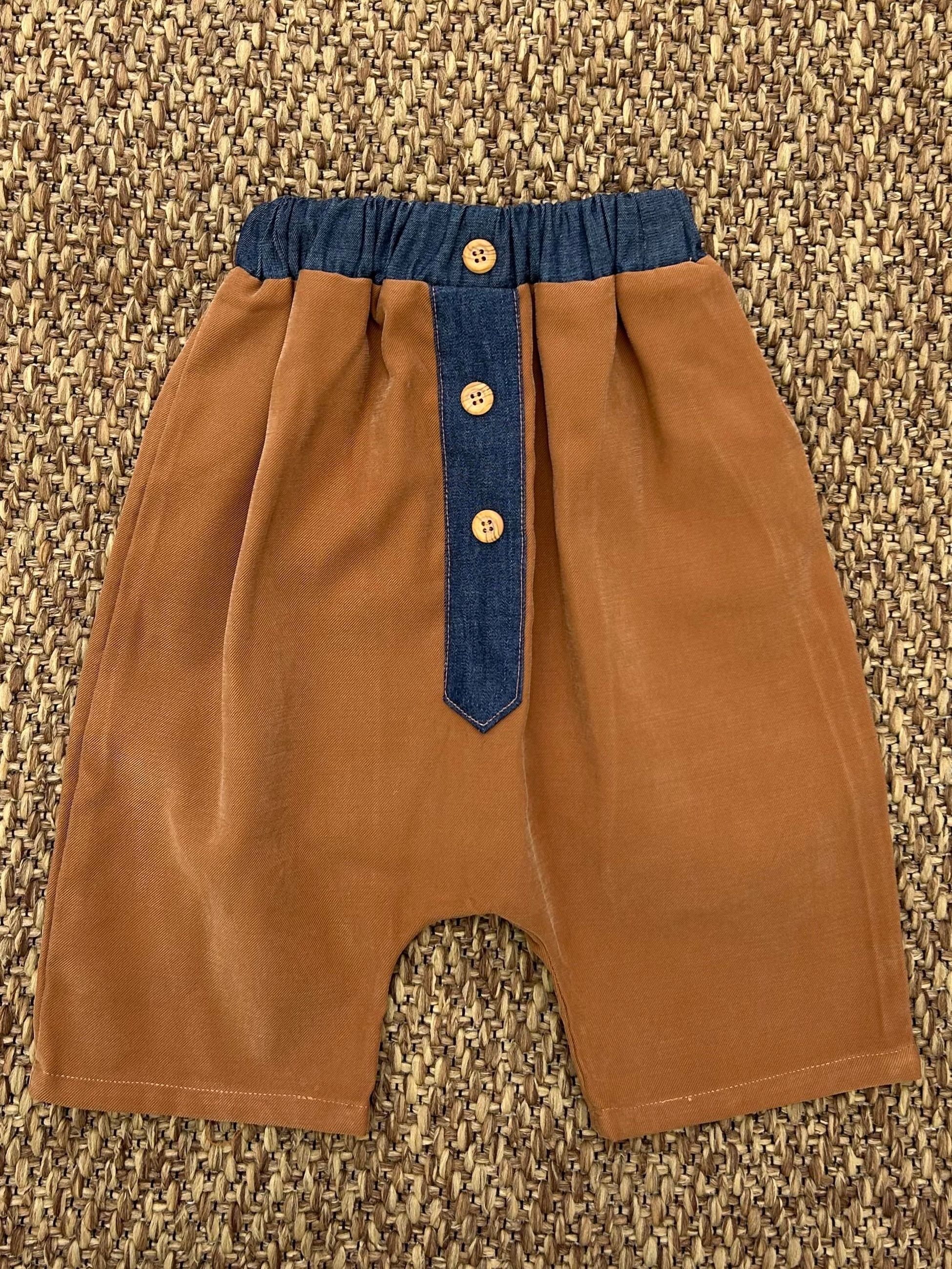 Shorts bimbo bicolore Enfant Made in Italy