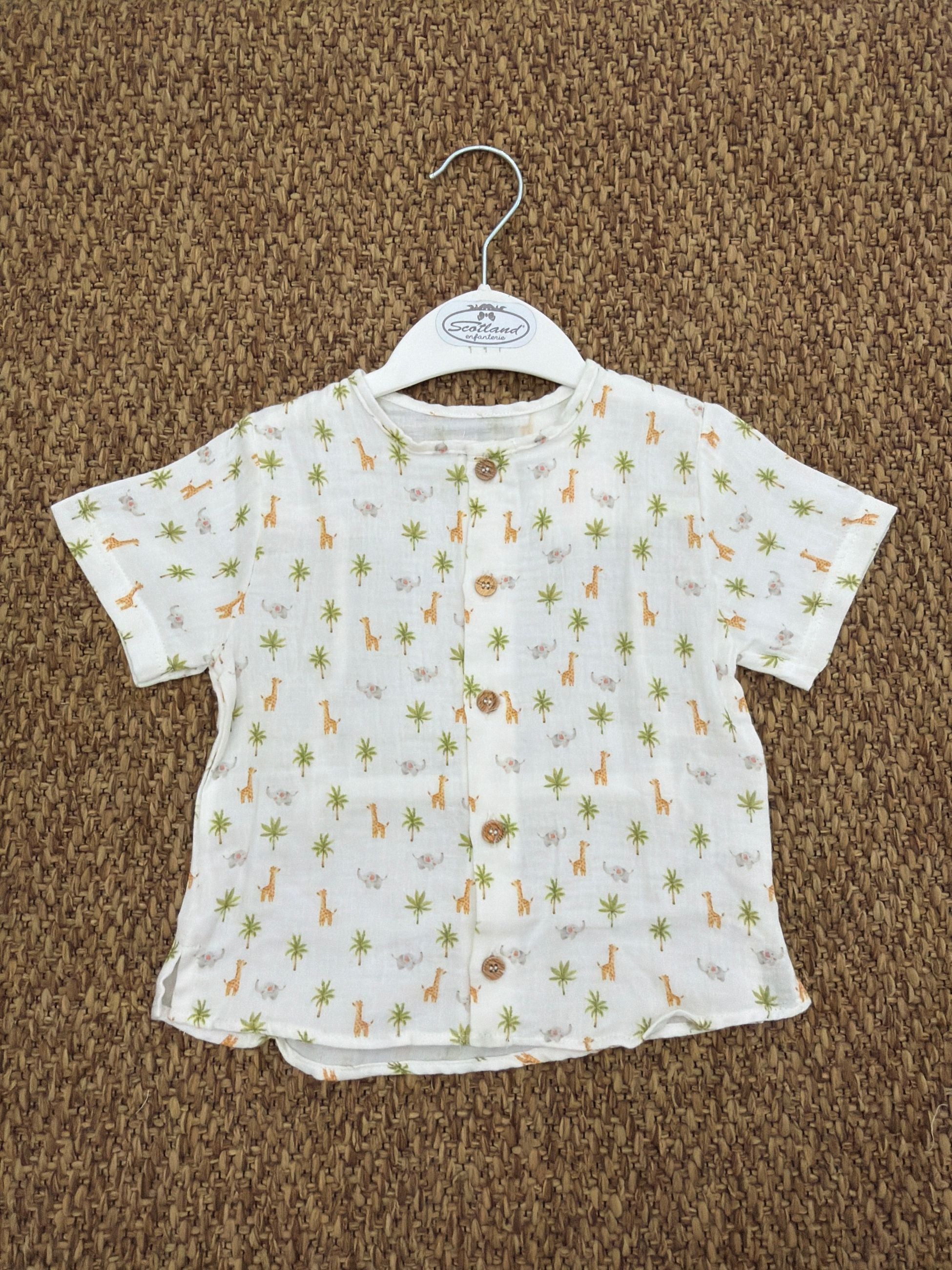 Camicia bambino giraffa Baby Vip