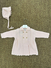Cappotto bambina trecce con cuffia Sardon