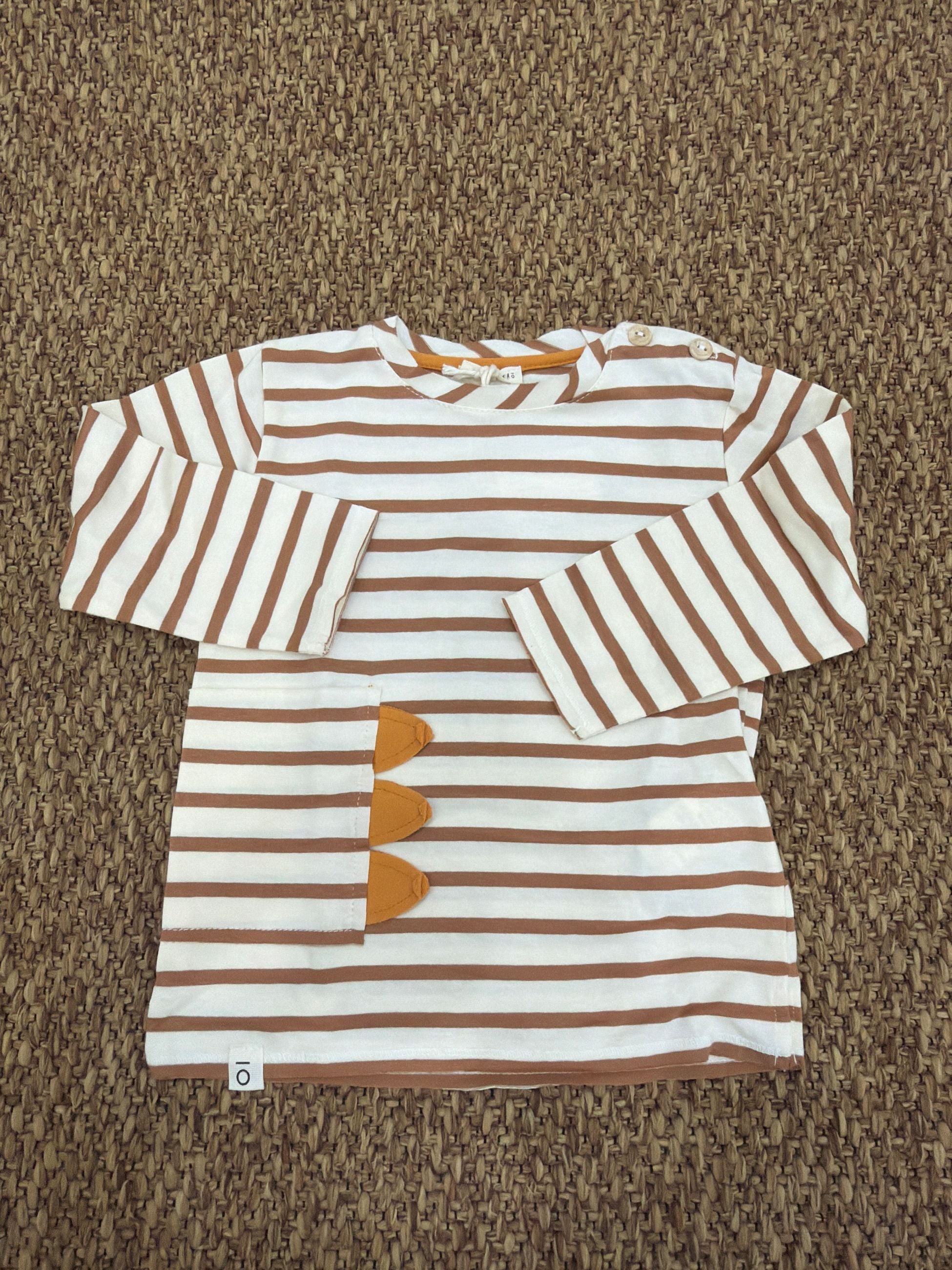 Maglia bimba a righe Ma però