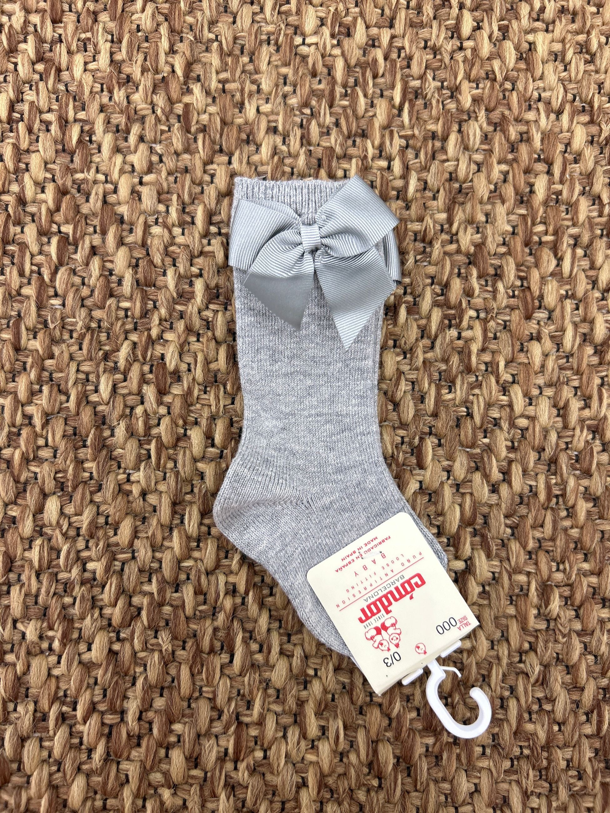 Calzini bimba con fiocco in raso Condor