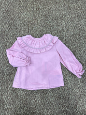 Camicia bimba con collo volant Cocote