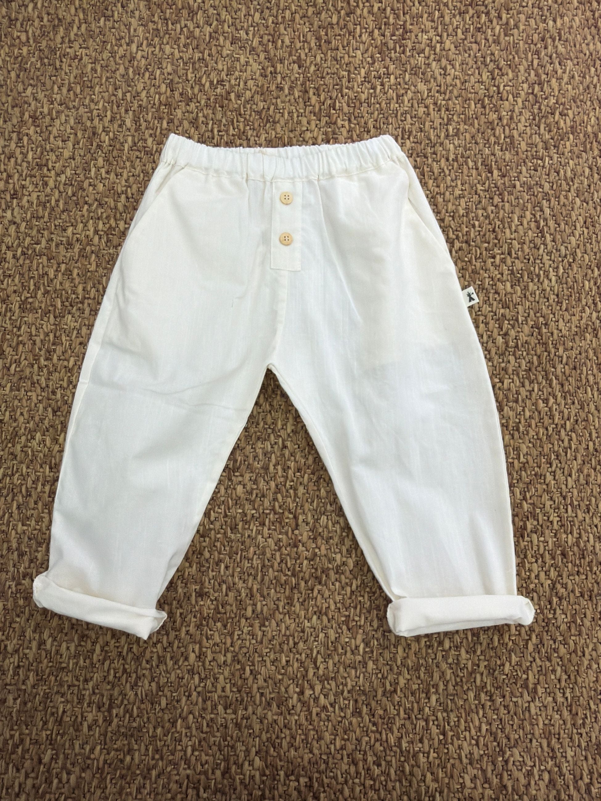 Pantalone bambino con risvolto Petit Indi