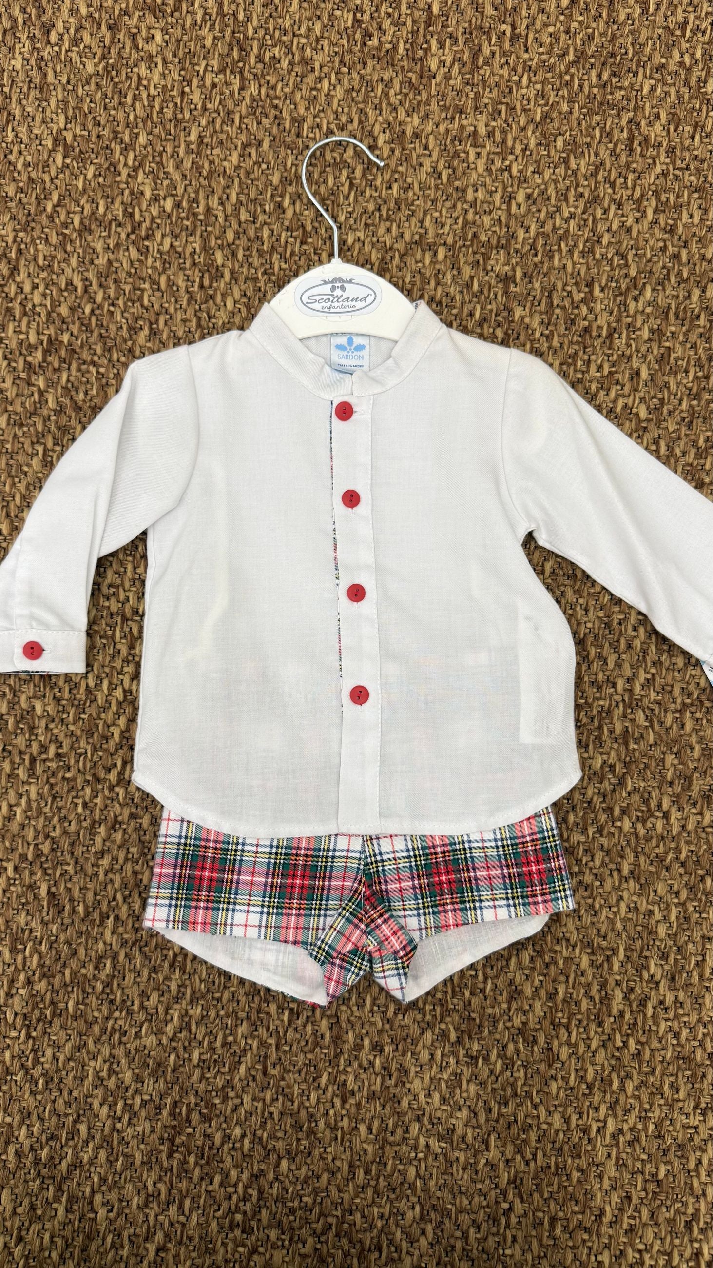 Completo bimbo 2pz scozzese Sardon