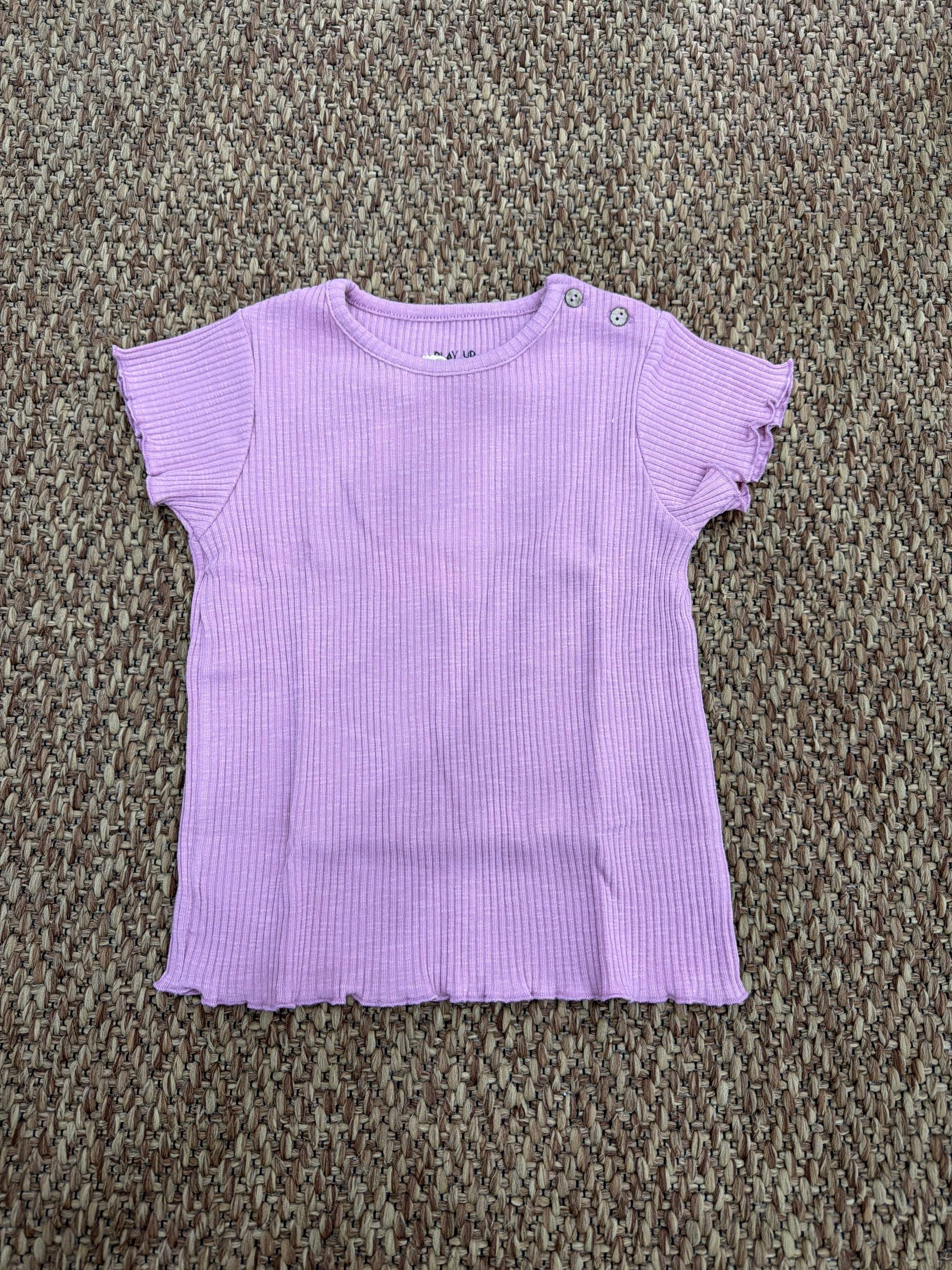 T-shirt bambina a costine Play Up