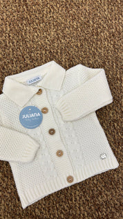 Giacchino bimbo lana con trecce Juliana