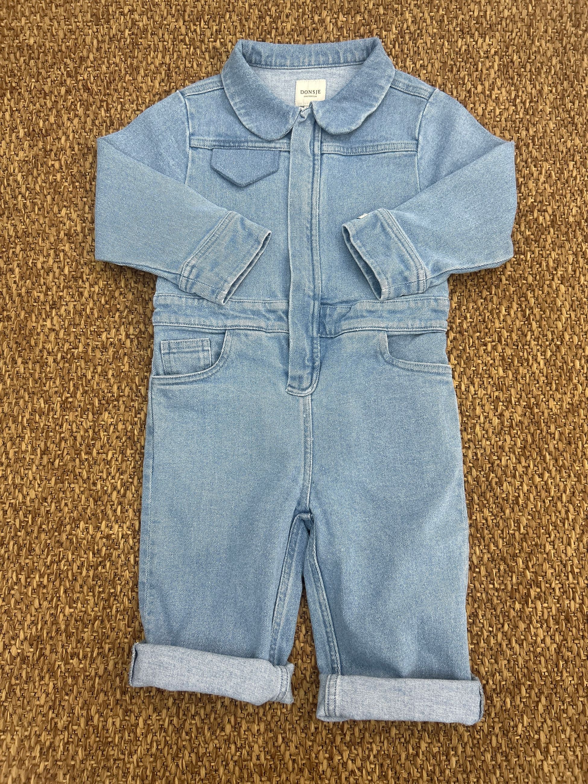 Tuta intera bambini in denim orsetto Donsje