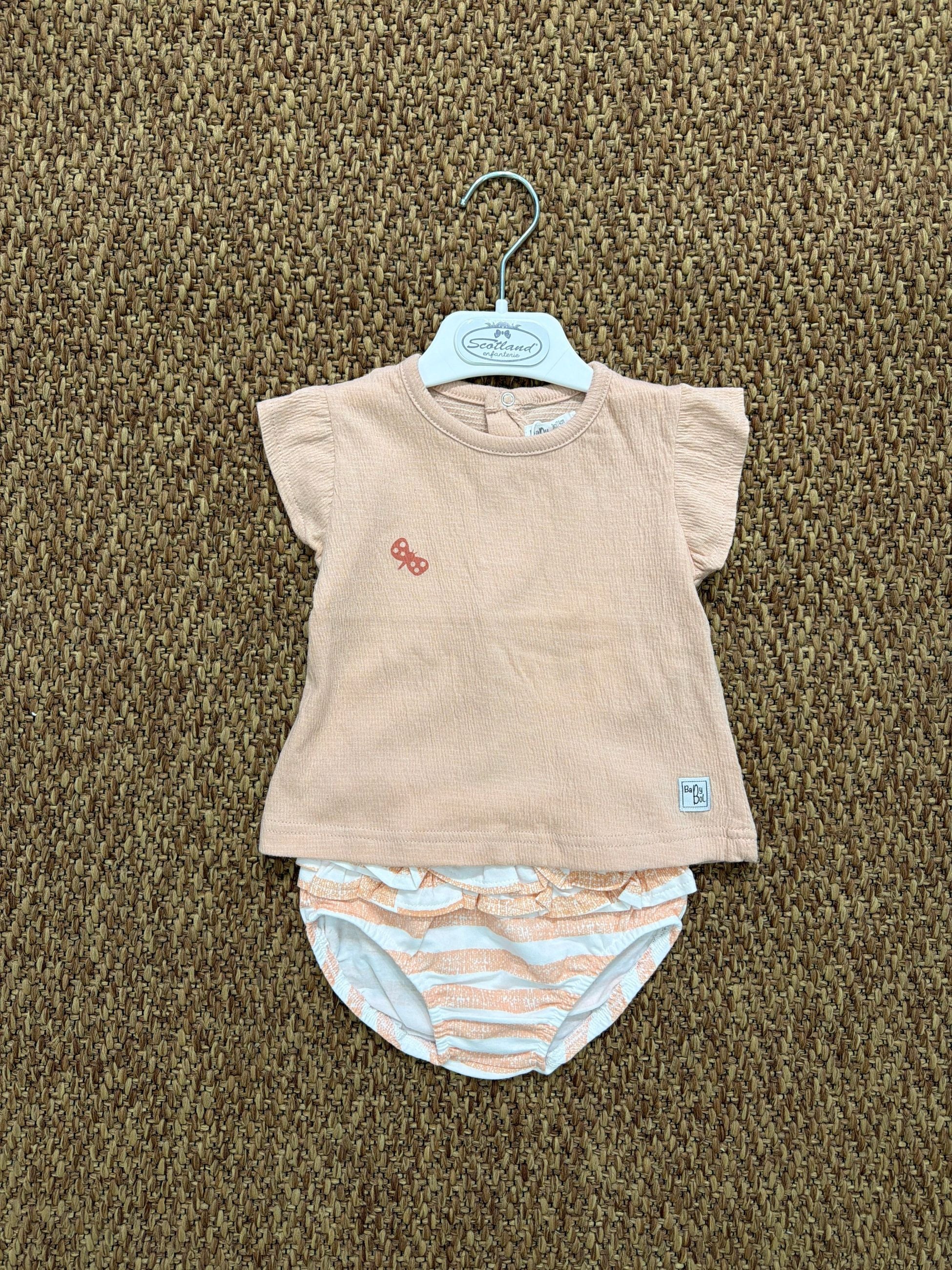 Completo bambina 2pz con ricamo Babybol