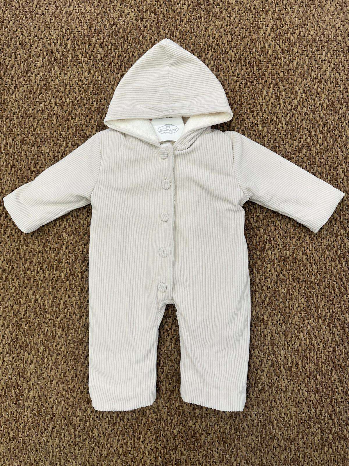 Eskimo neonati con cappuccio a costine Pappa e Latte