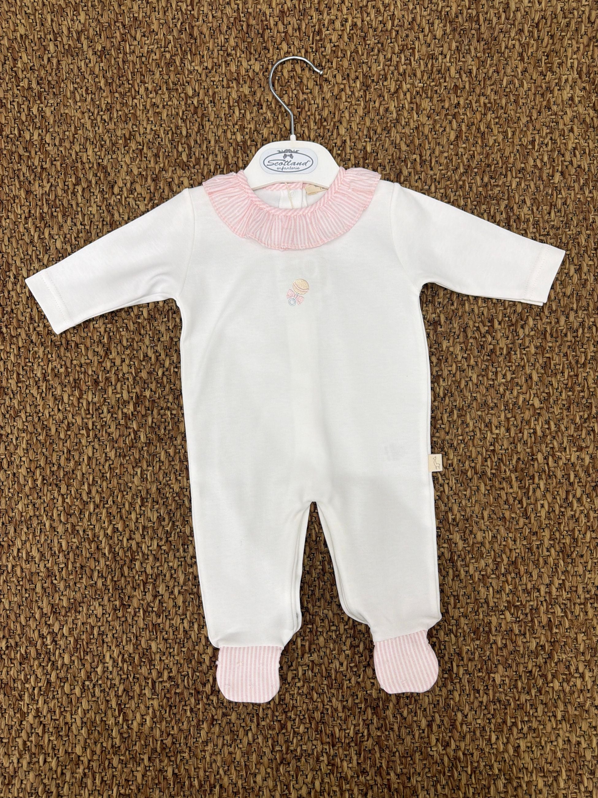Tutina neonata con dettagli a quadretti Baby Gi