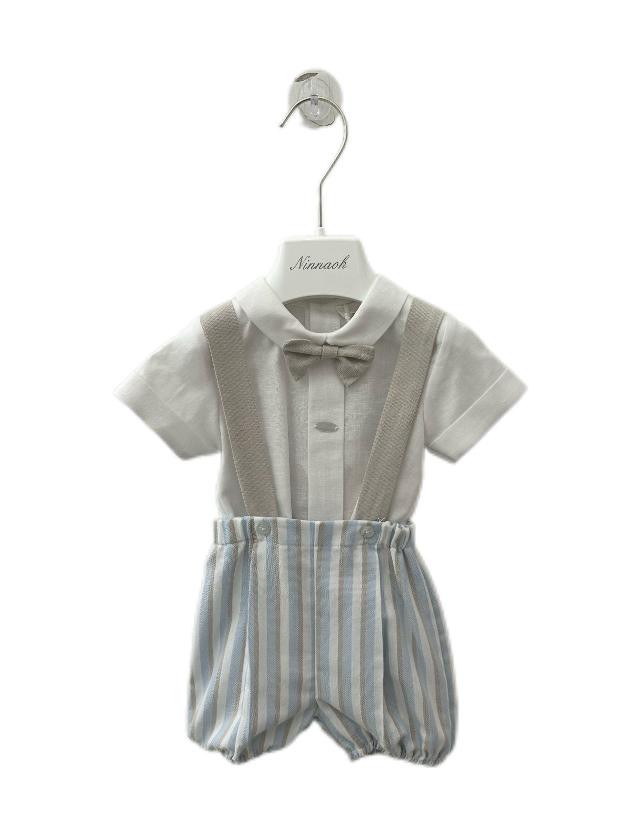 Completo neonato cerimonia con papillon Ninnaoh