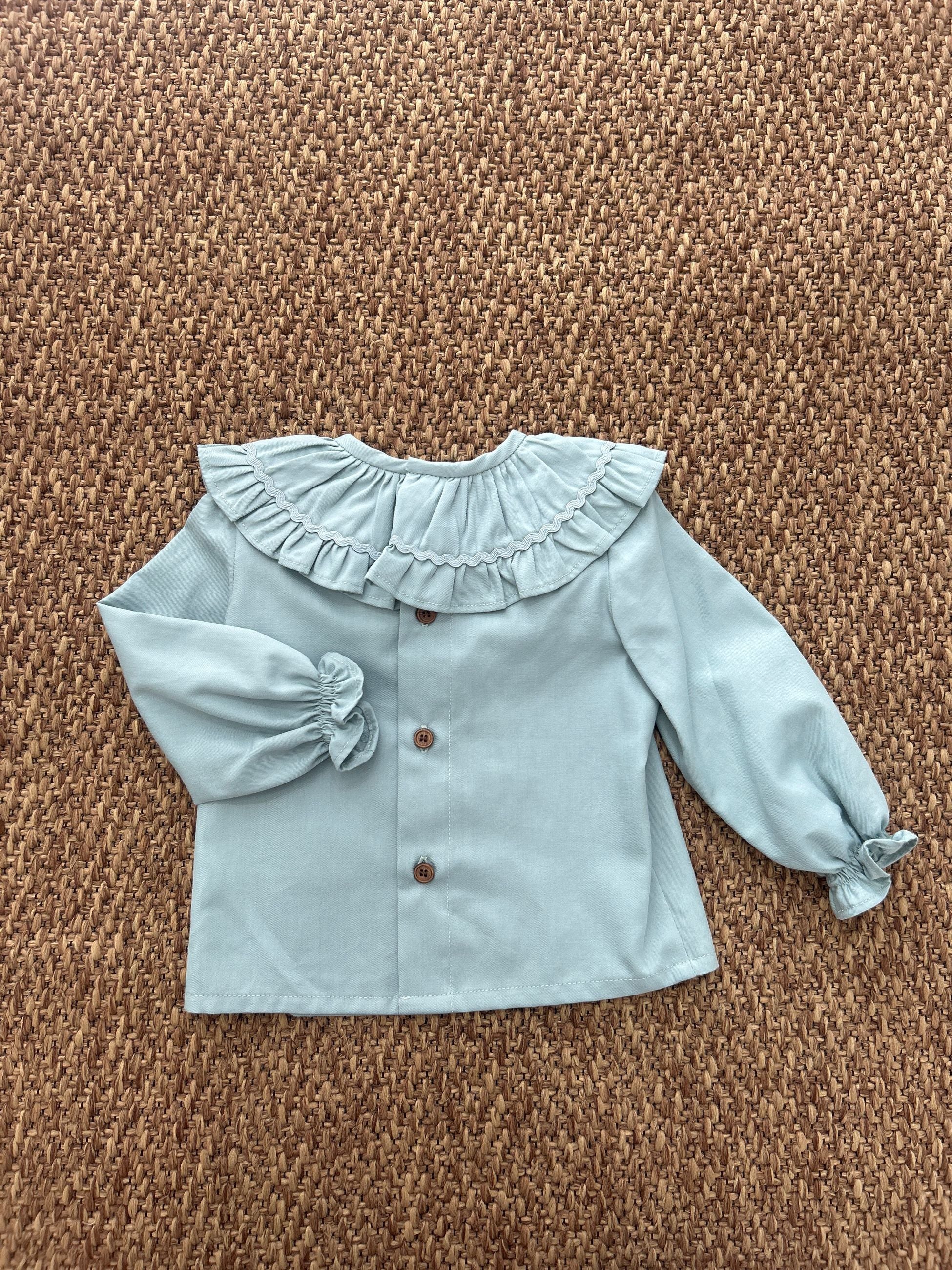 Camicia bimba con collo volant Cocote