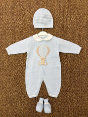 Tutina neonati con cappellino e scarpine mongolfiera Marlù