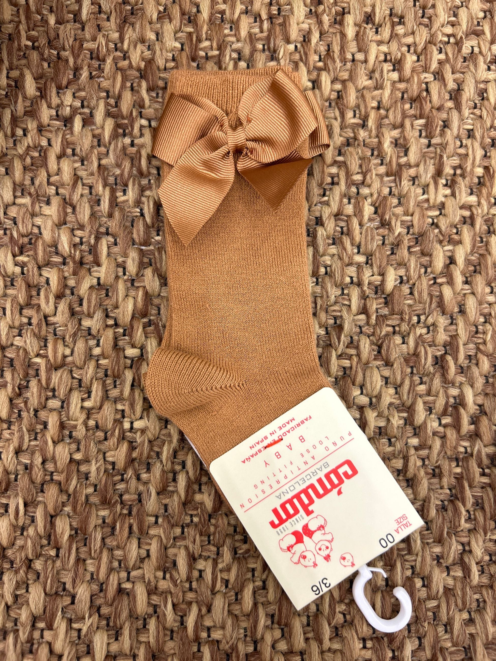 Calzini bimba con fiocco in raso Condor
