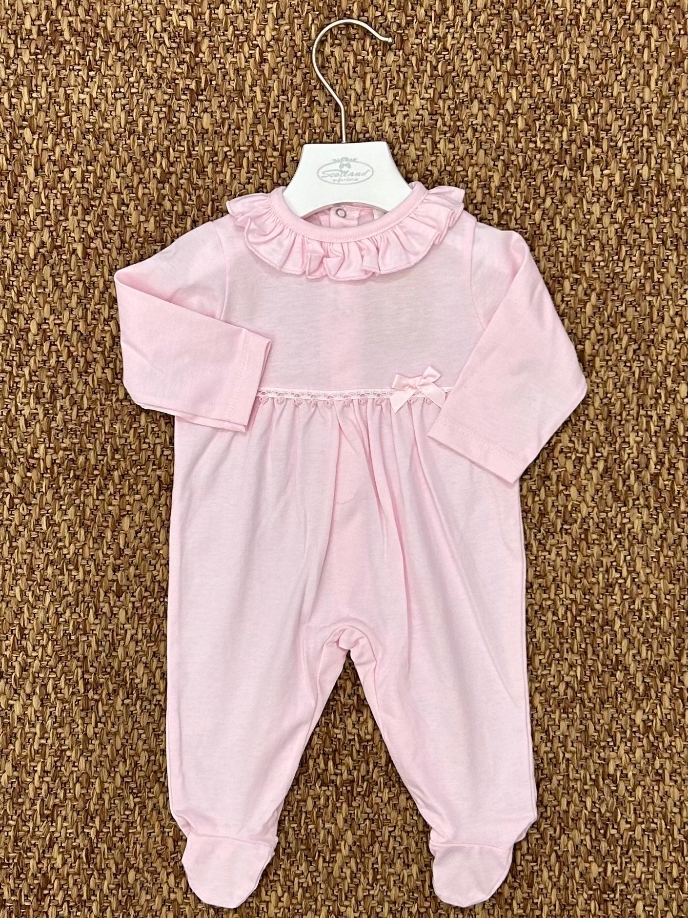 Tutina neonata con collo rouches Baby Fashion