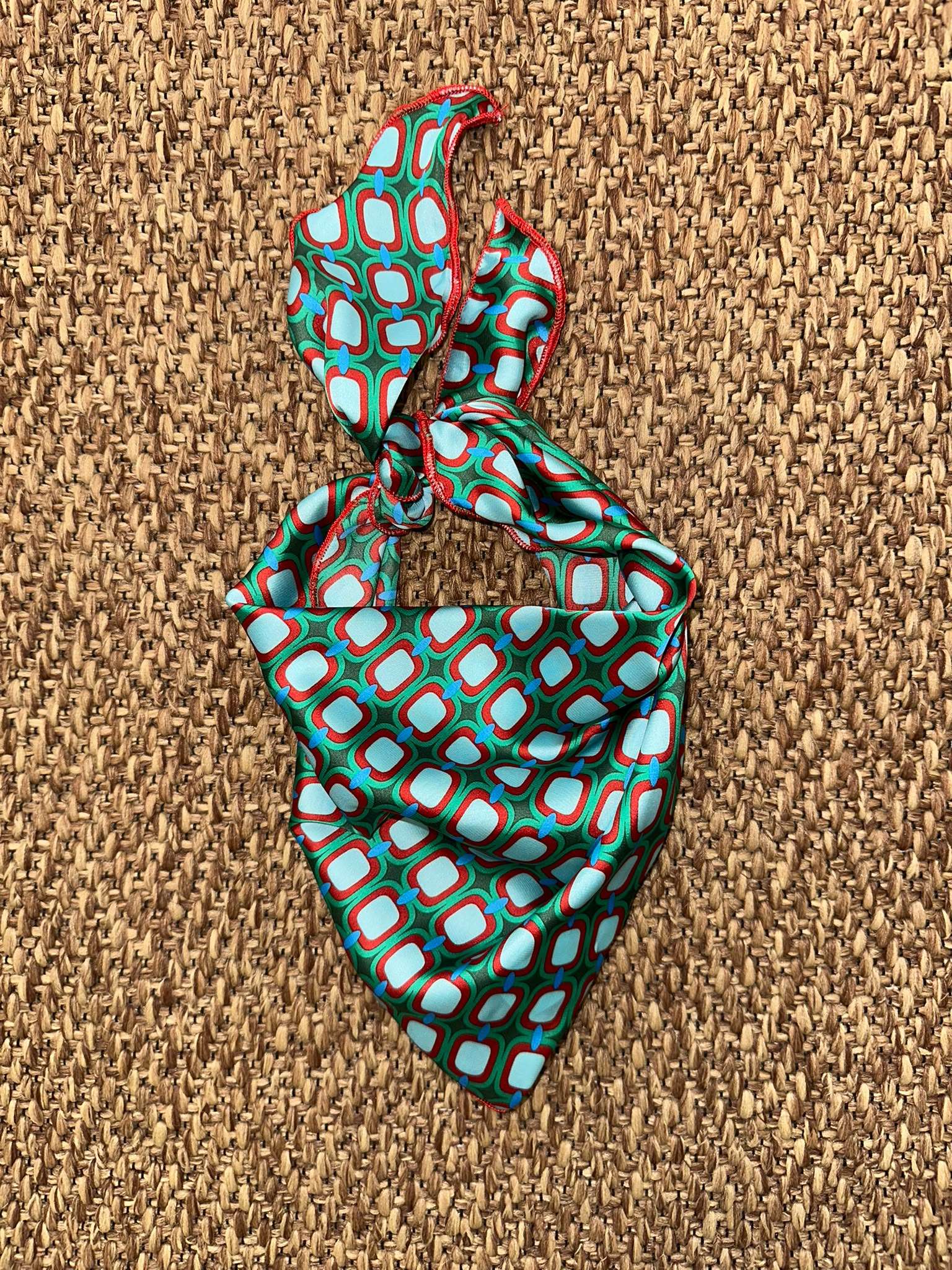 Foulard bimbi a fantasia geometrica Enfant Made in Italy