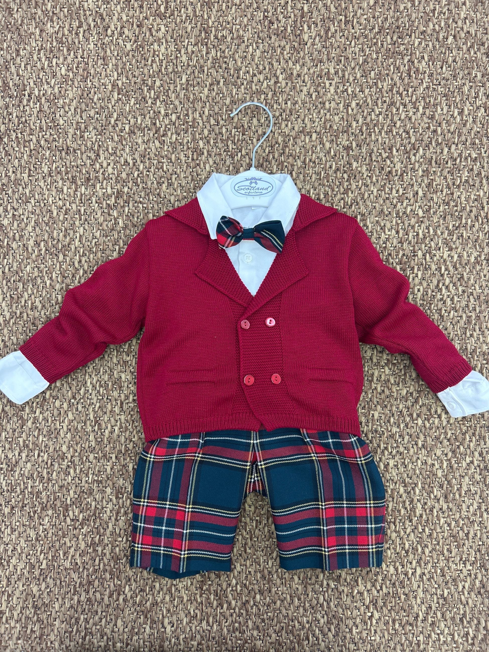 Completo bimbo 4pz scozzese Marlù