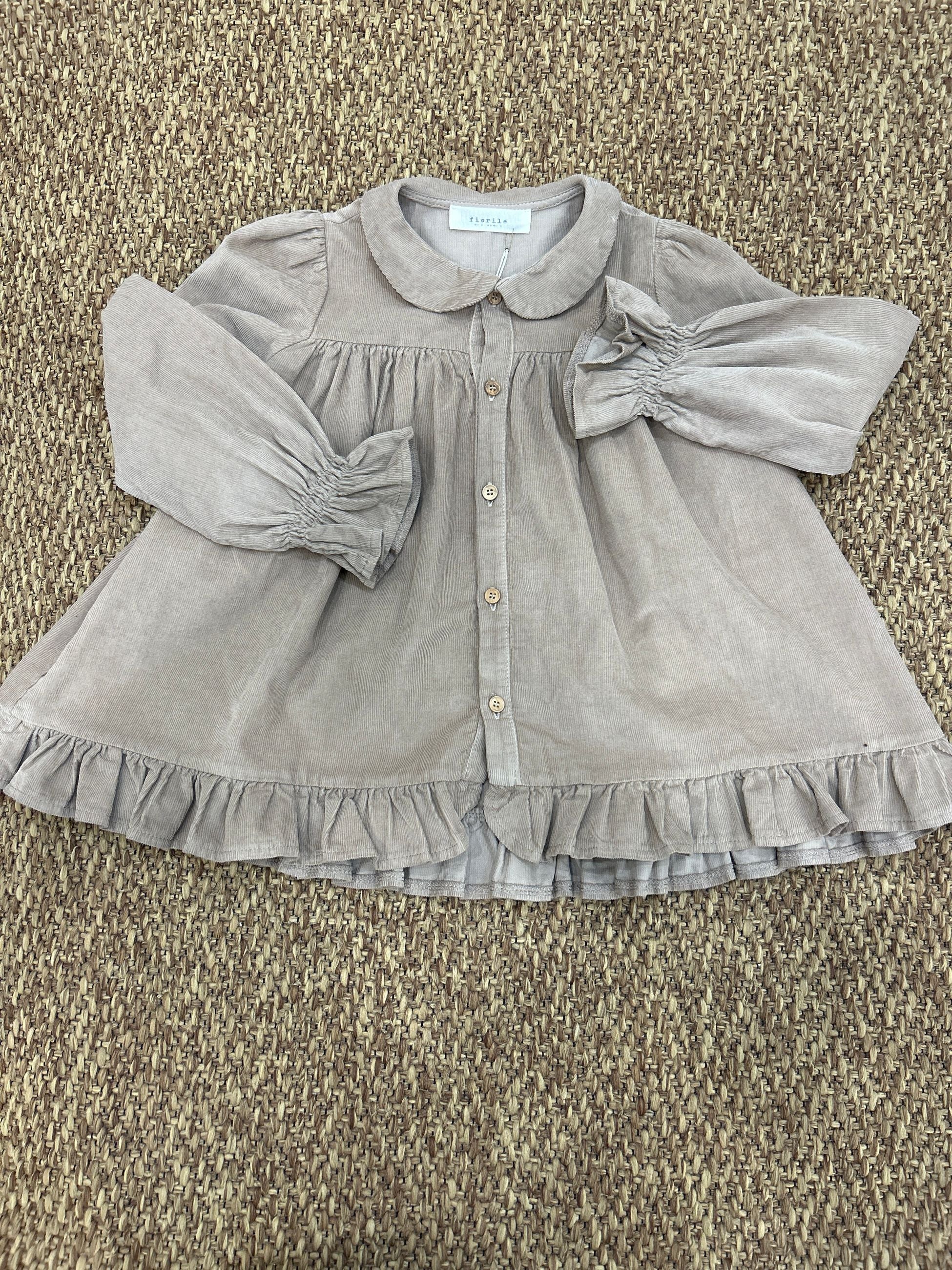 Camicia bambina volant Fiorile