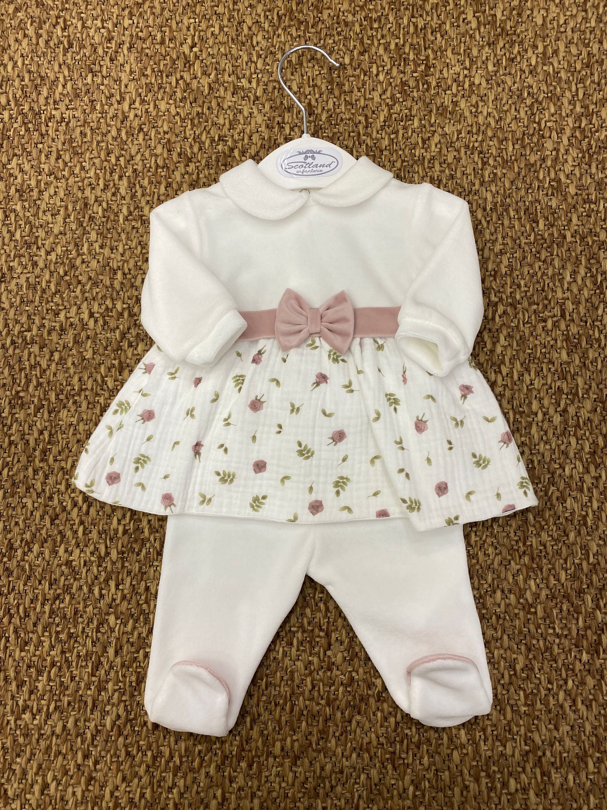 Completo neonata 2pz con fiocchetto Teto&Tatta