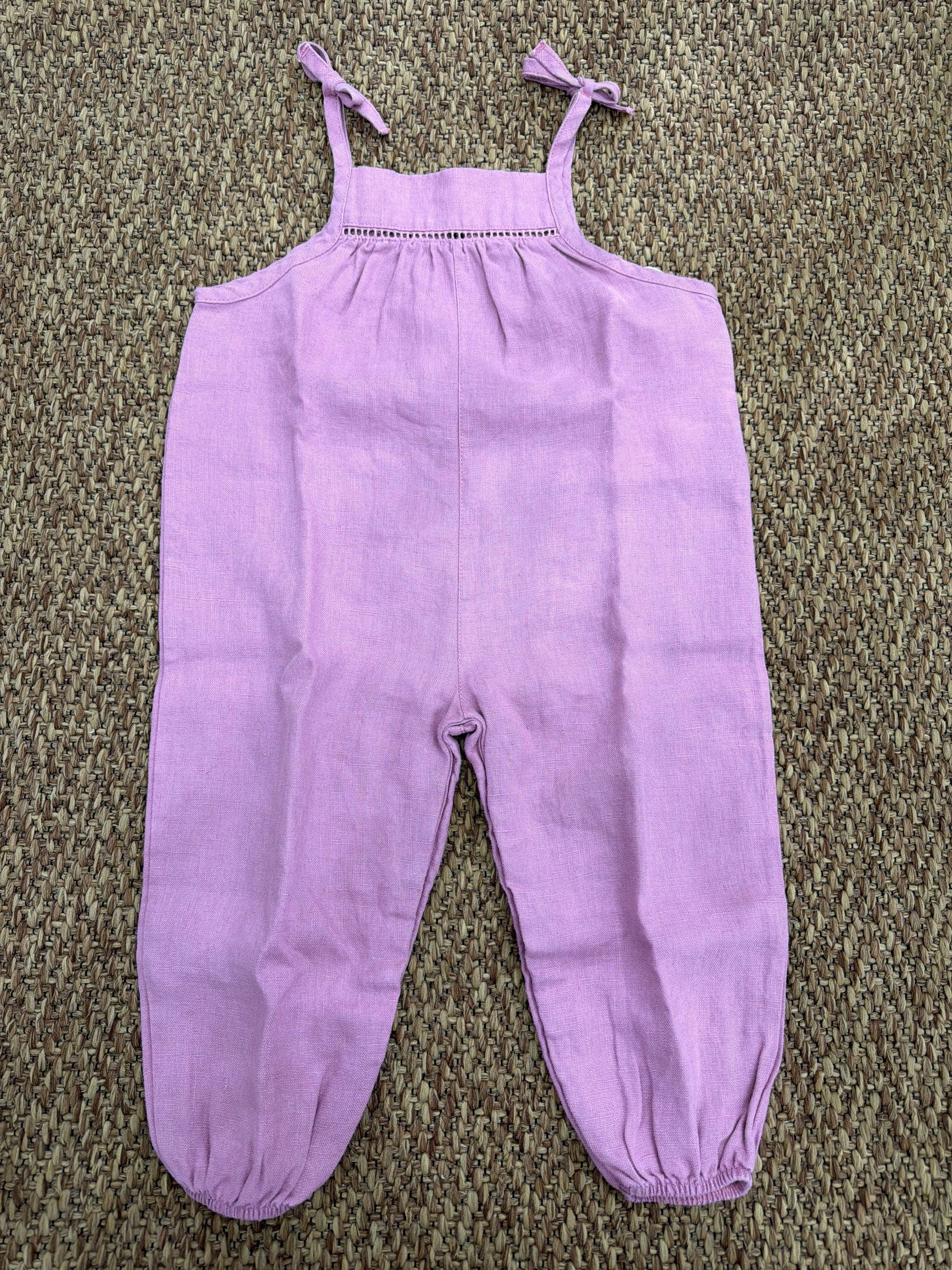 Salopette bimba in lino Play Up