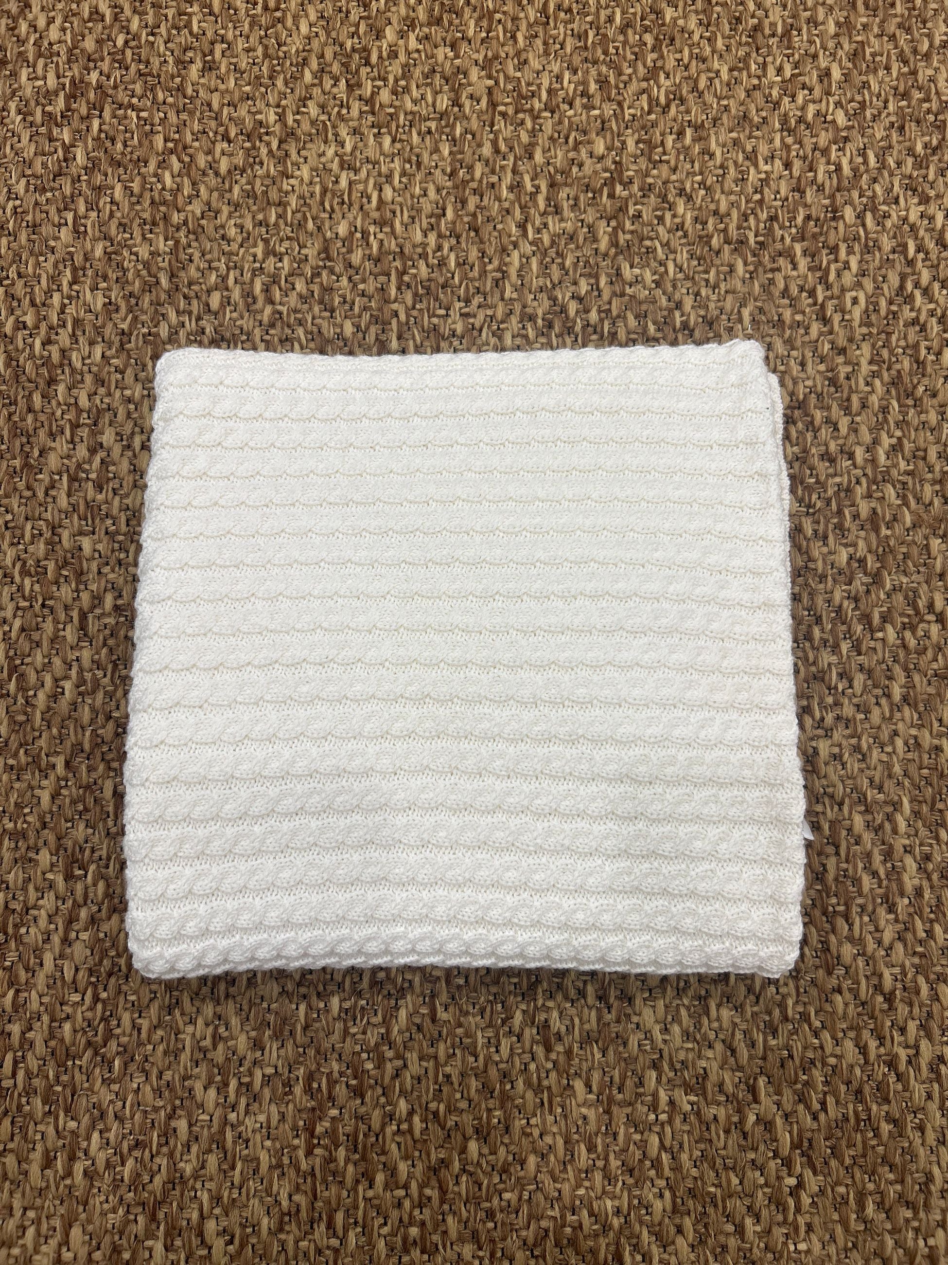 Scialle in pura lana con trecce Wedoble