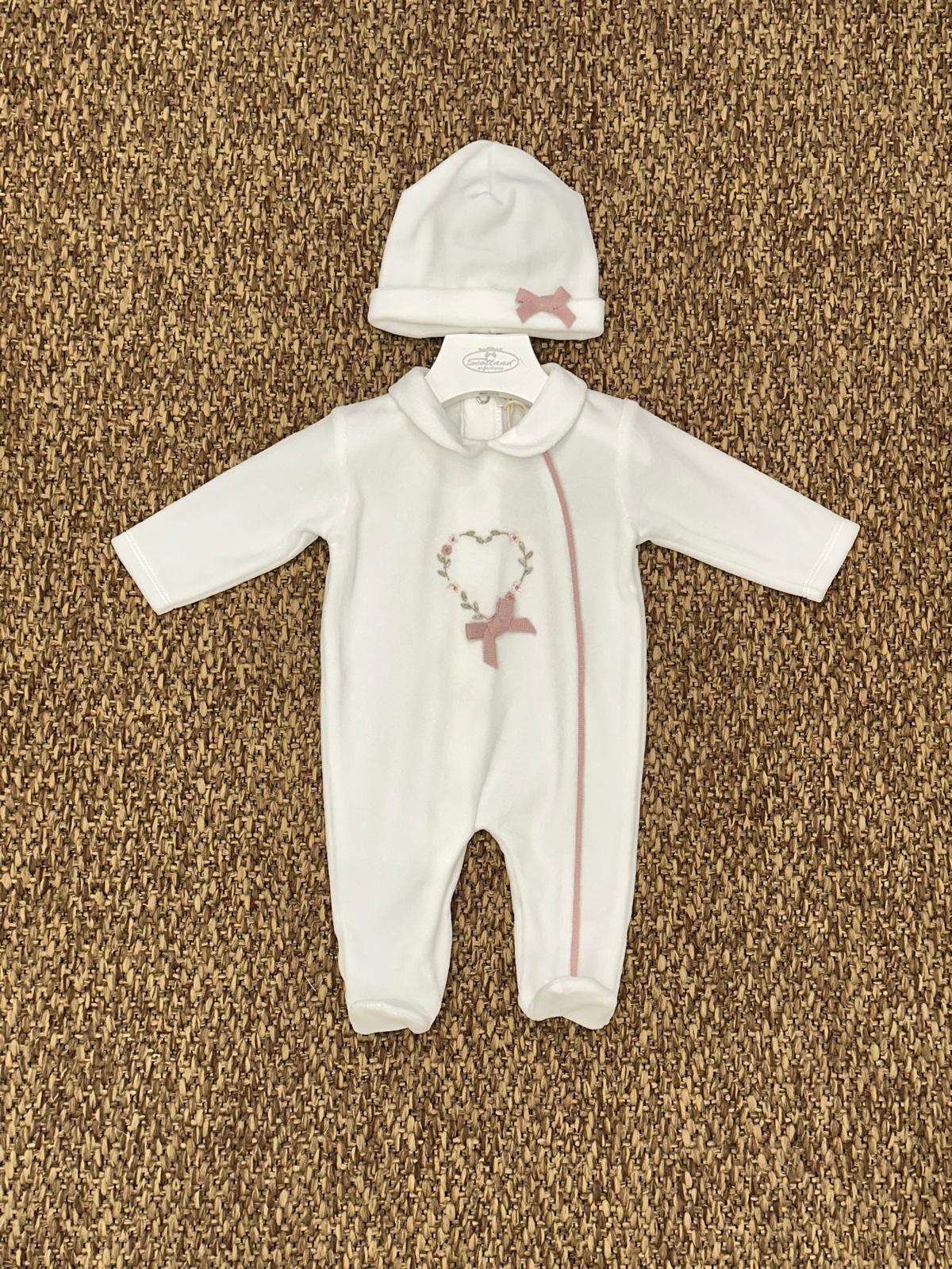 Tutina neonata cuore con cappellino Ninnaoh