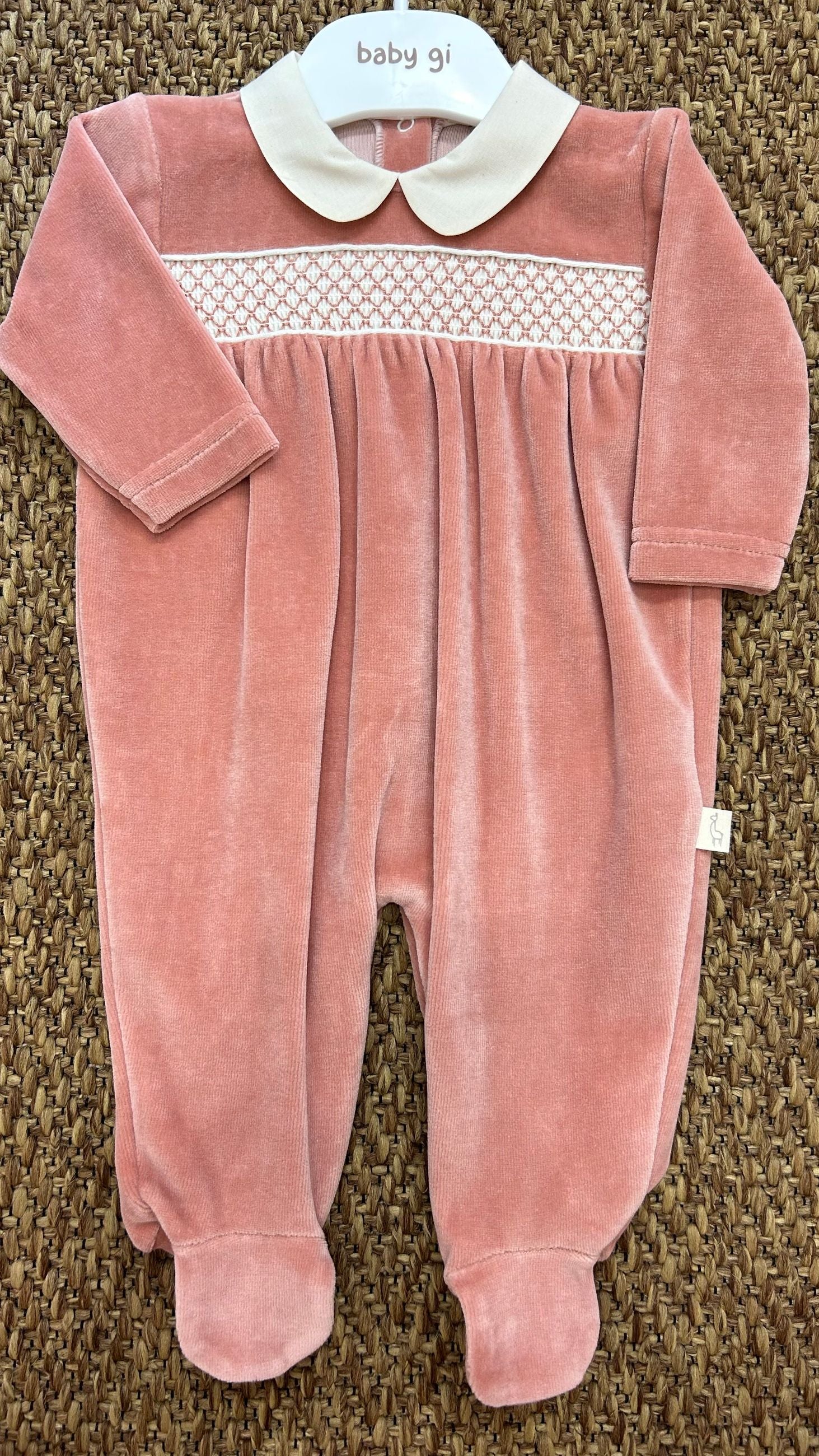 Tutina neonati in ciniglia Baby Gi