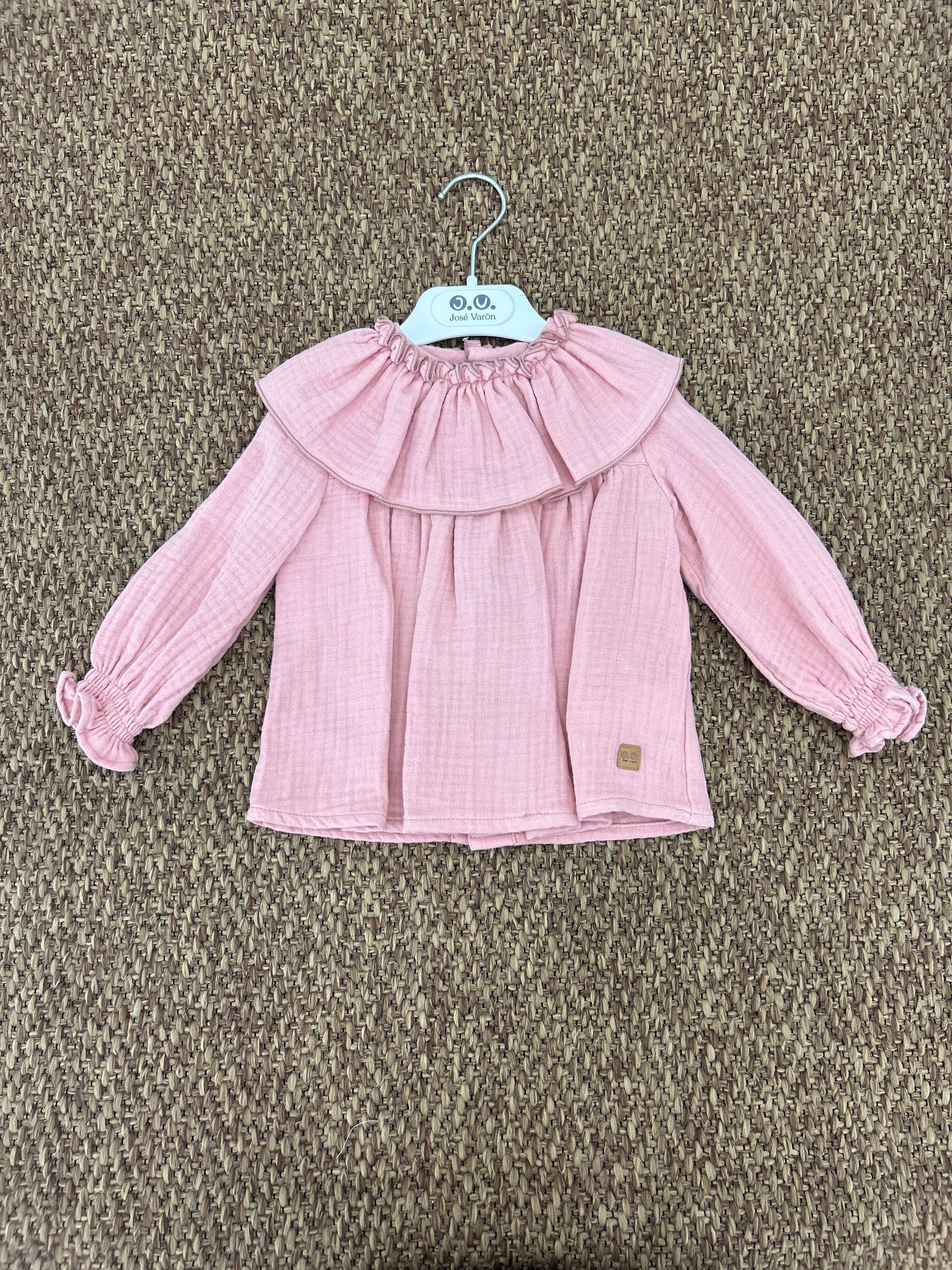 Camicia bimba con collo volant Jose Varon