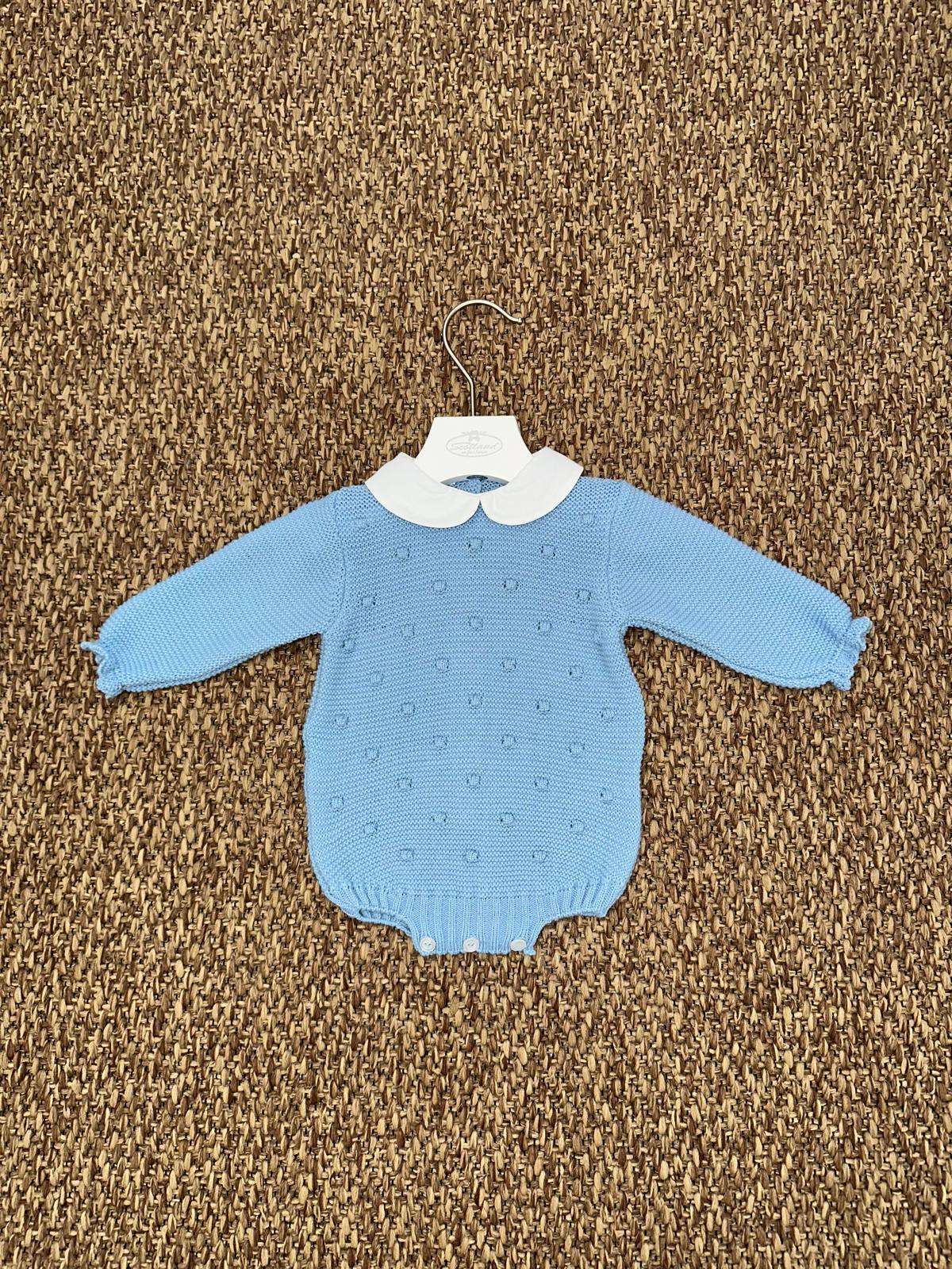 Pagliaccetto neonati con colletto camicia Juliana