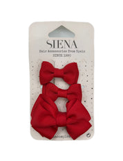 Set mollette bimba con fiocco tre grandezze Siena