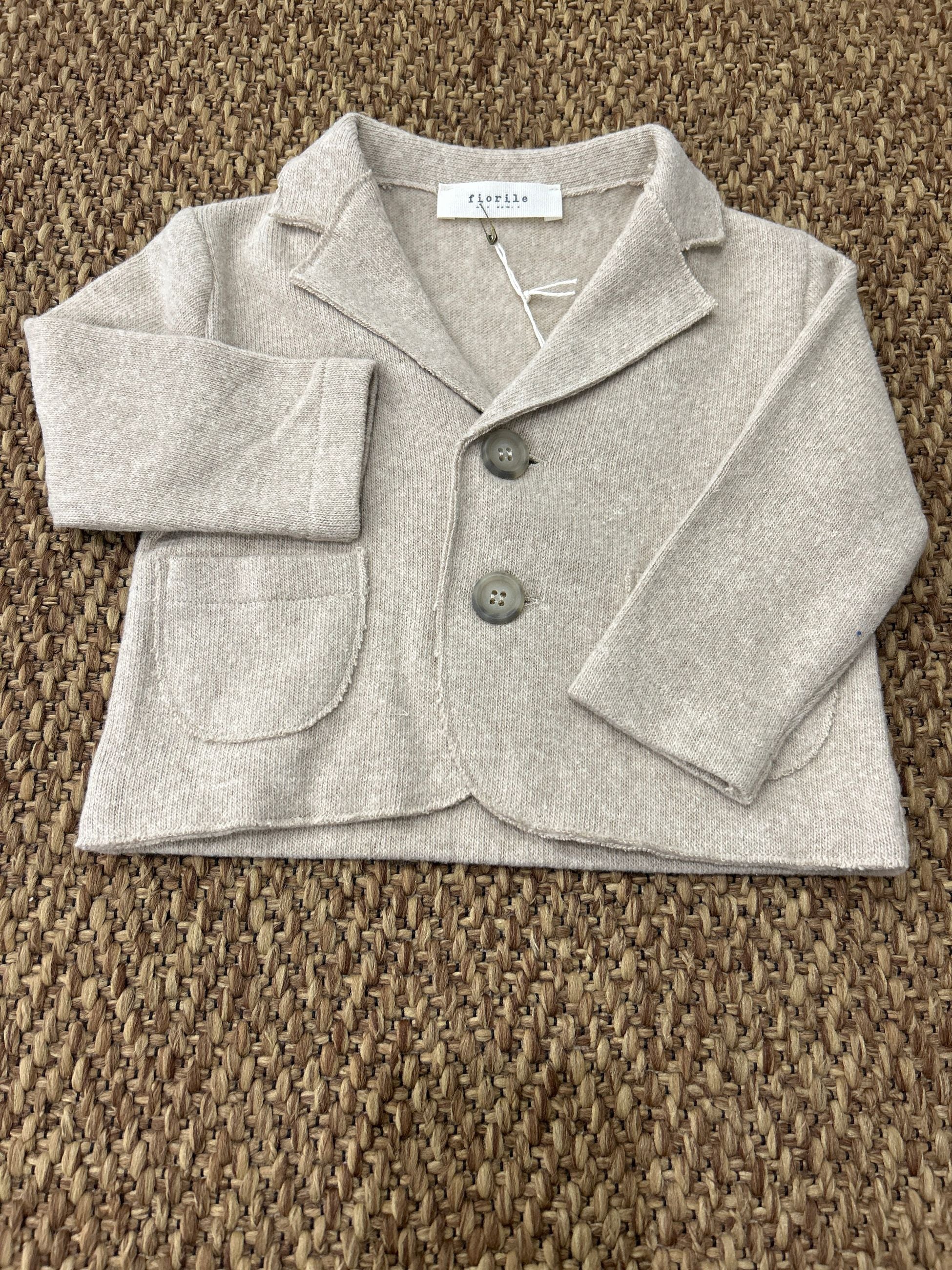 Giacca bambino beige Fiorile