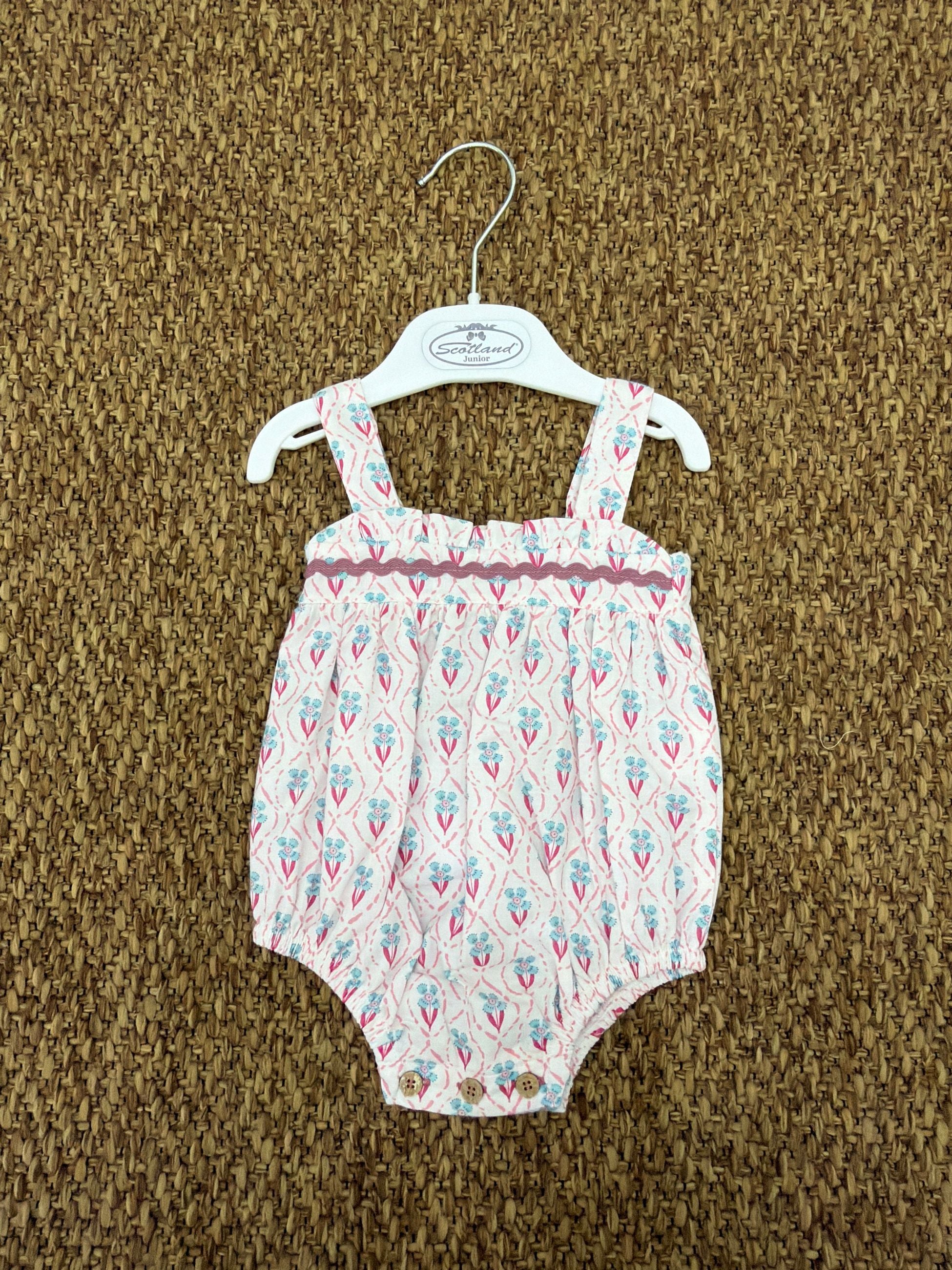 Salopette bambina a fiori Babidu