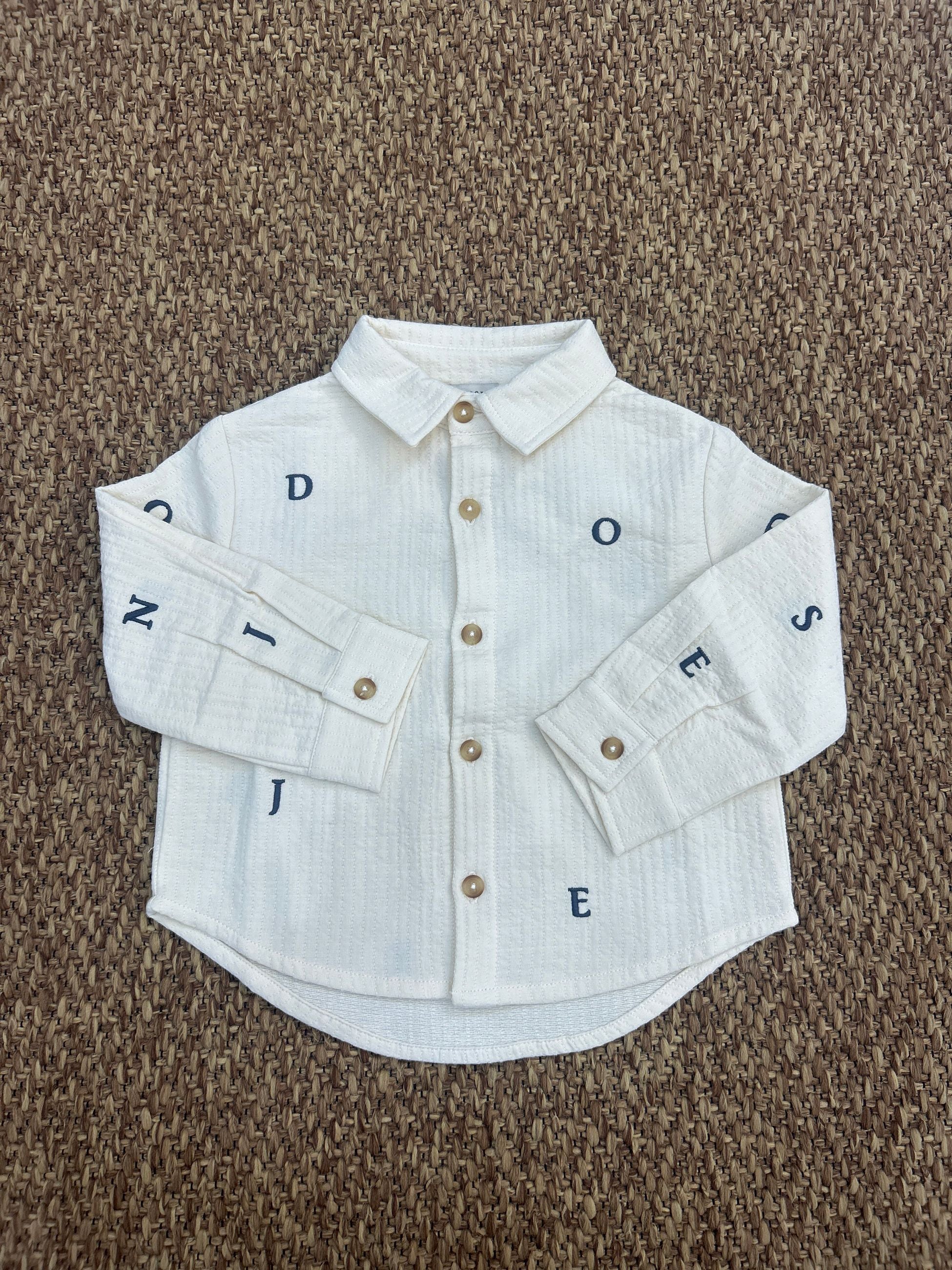 Camicia bambino con lettere Donsje