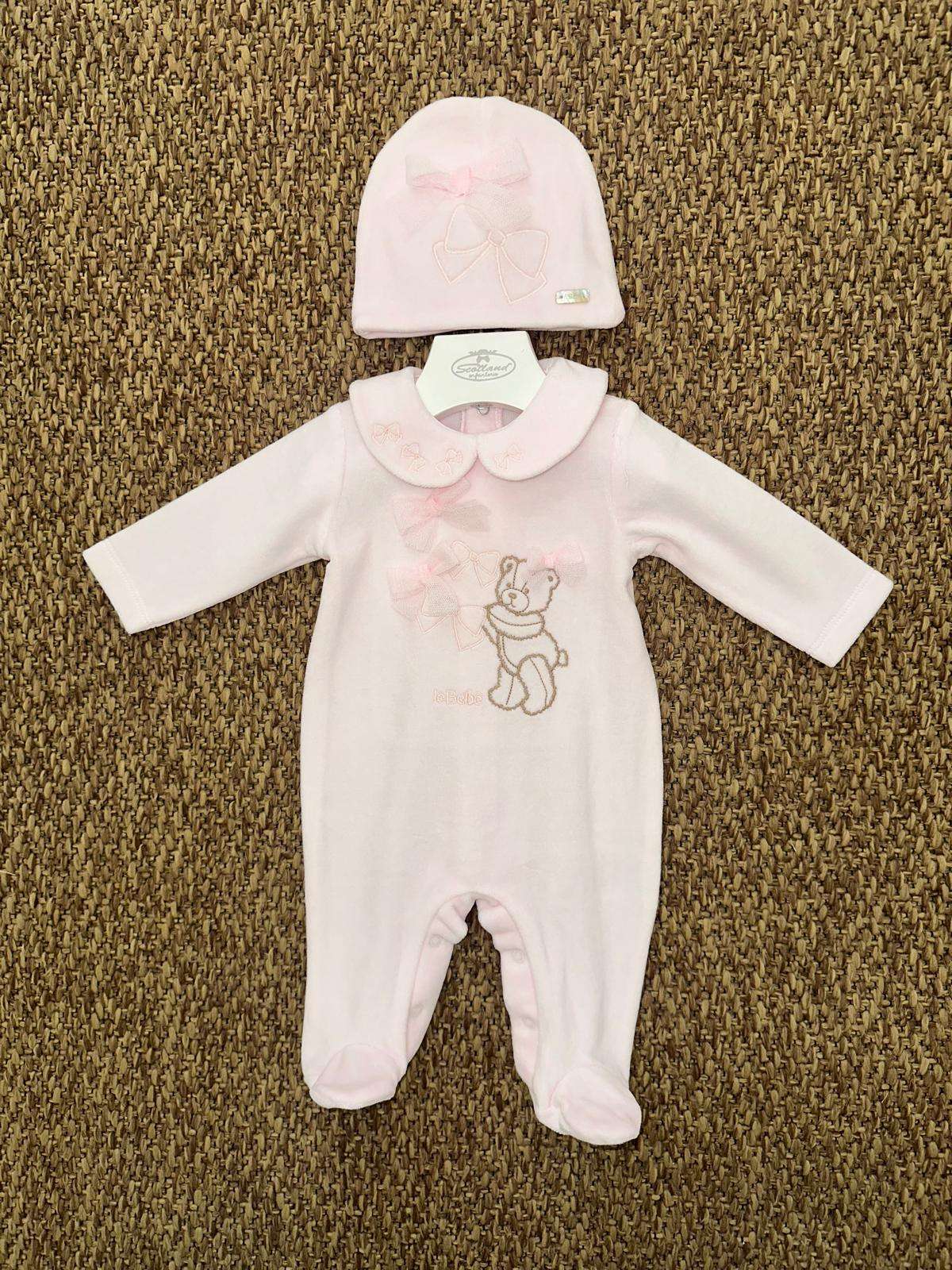 Tutina neonata orsacchiotto con cappellino Le Bebè
