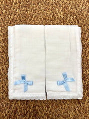 Set 2 mussole con fiocchetto Babidu