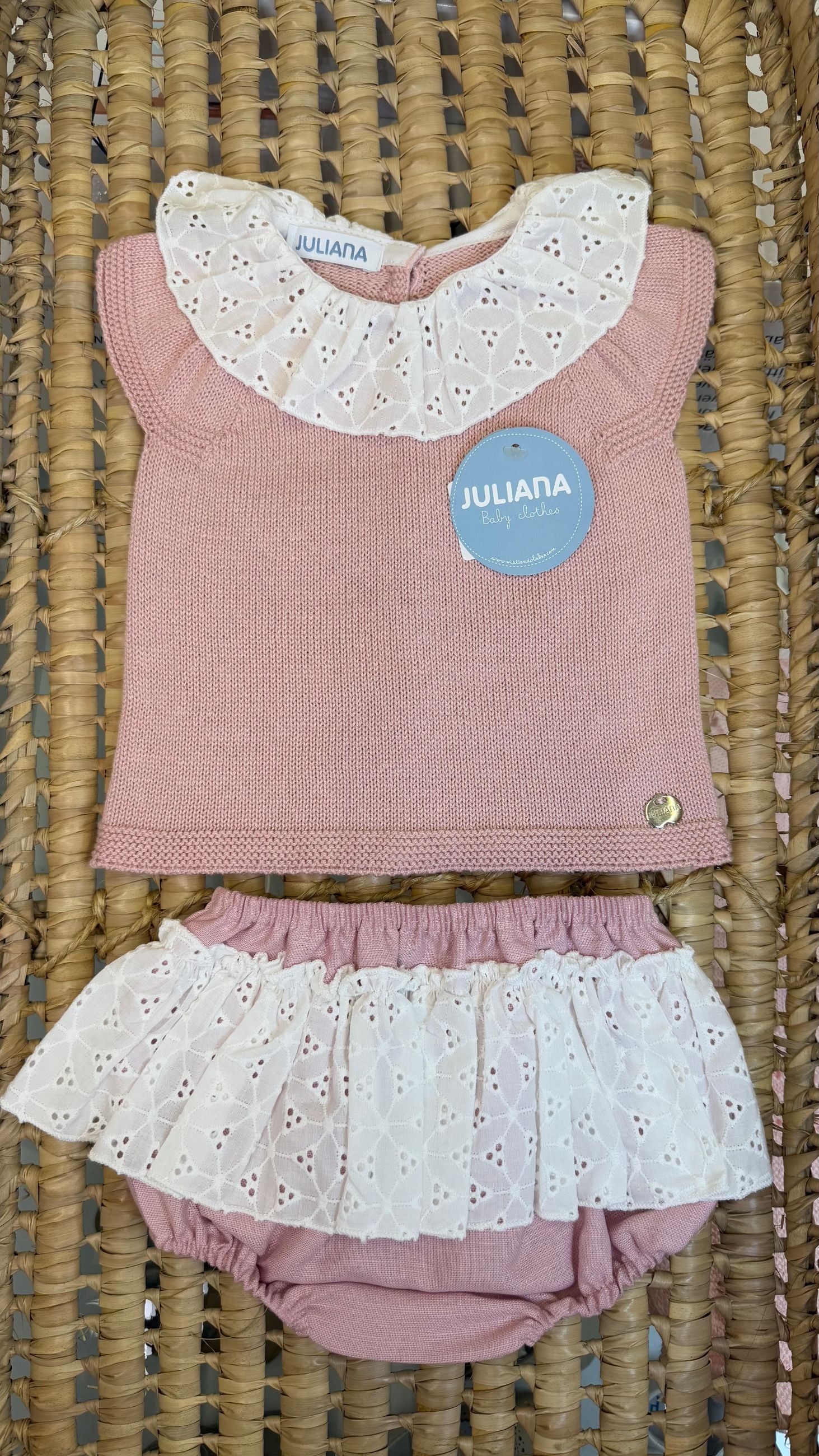 Completo bimba con merletto Juliana