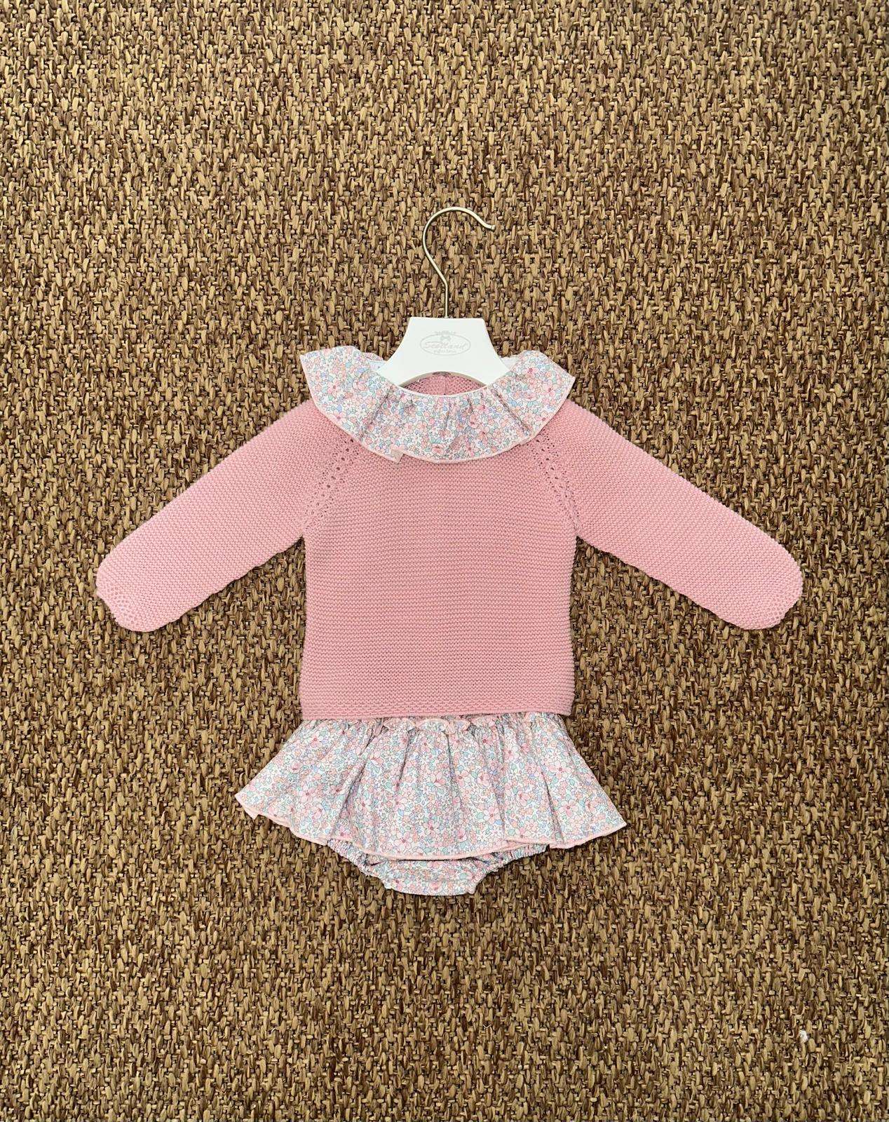 Completo bambina 2pz con culotte a fiori Juliana