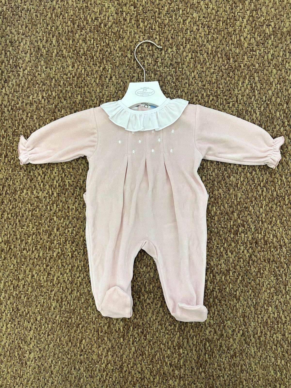 Tutina neonata con colletto volant Sardon