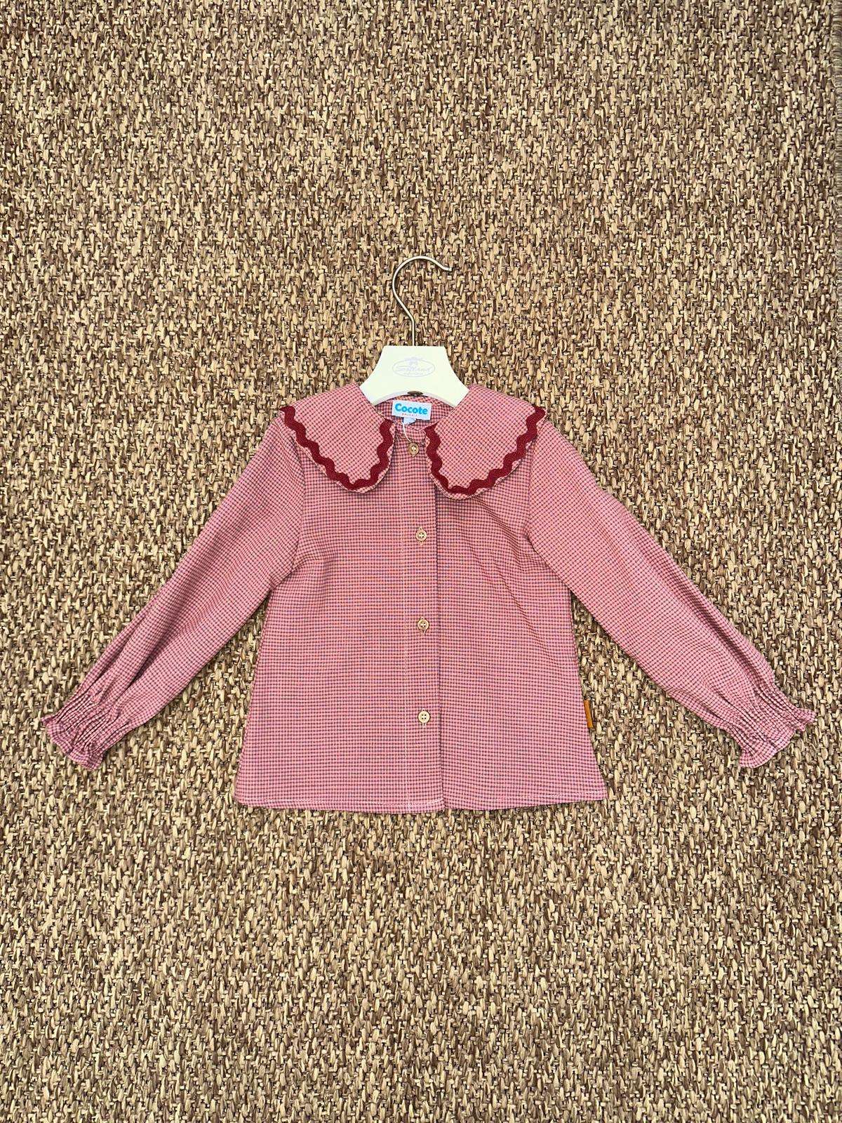 Camicia bambina colletto Peter Pan Cocote