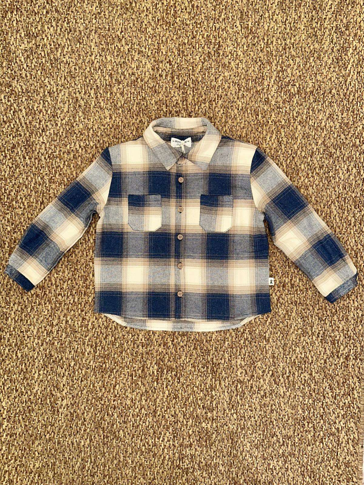 Camicia bambino a quadroni Petit Indi
