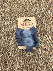 Molletta per capelli bimba fiocco pon pon Siena