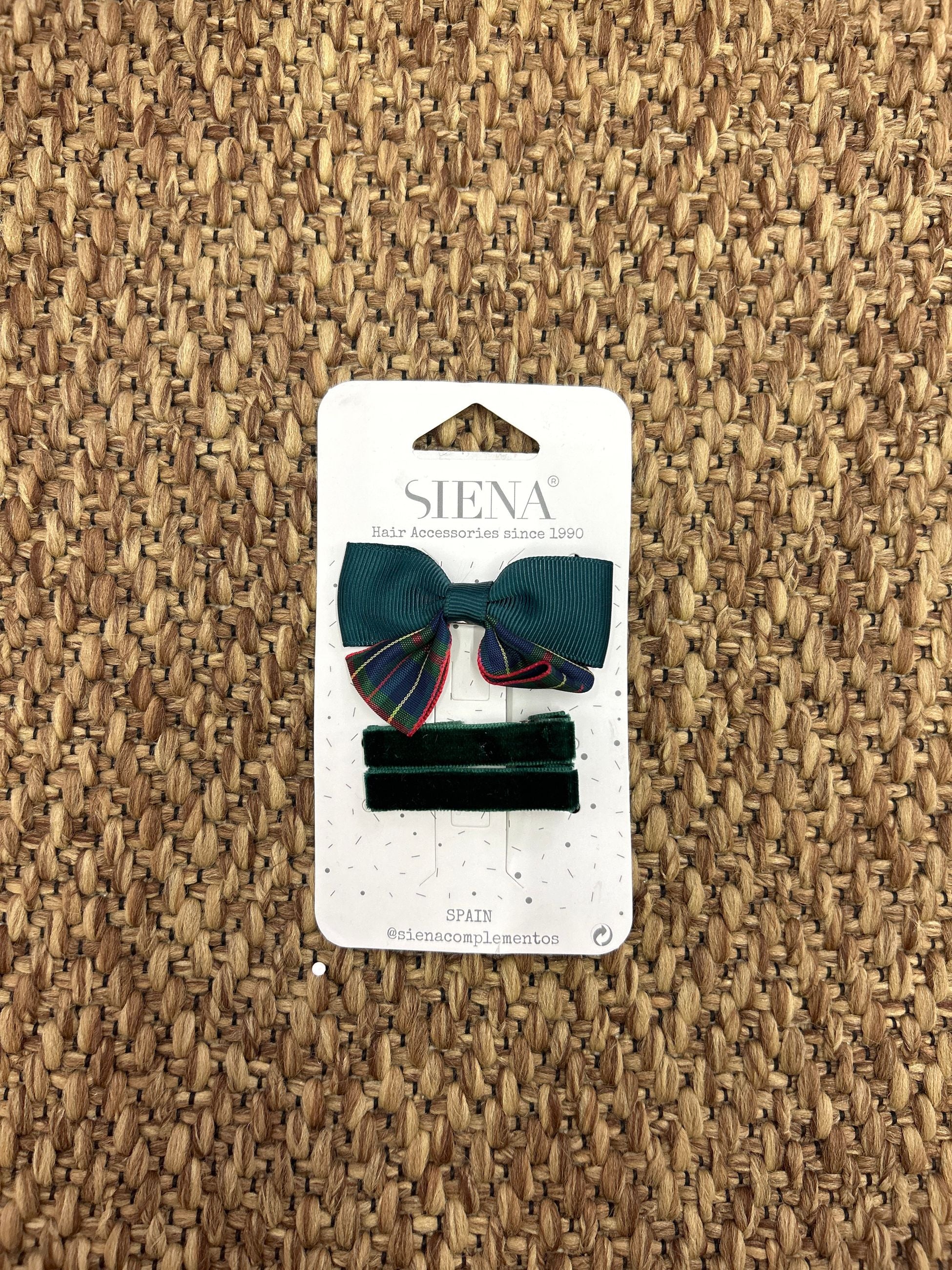 Set mollette capelli bimba in velluto Siena